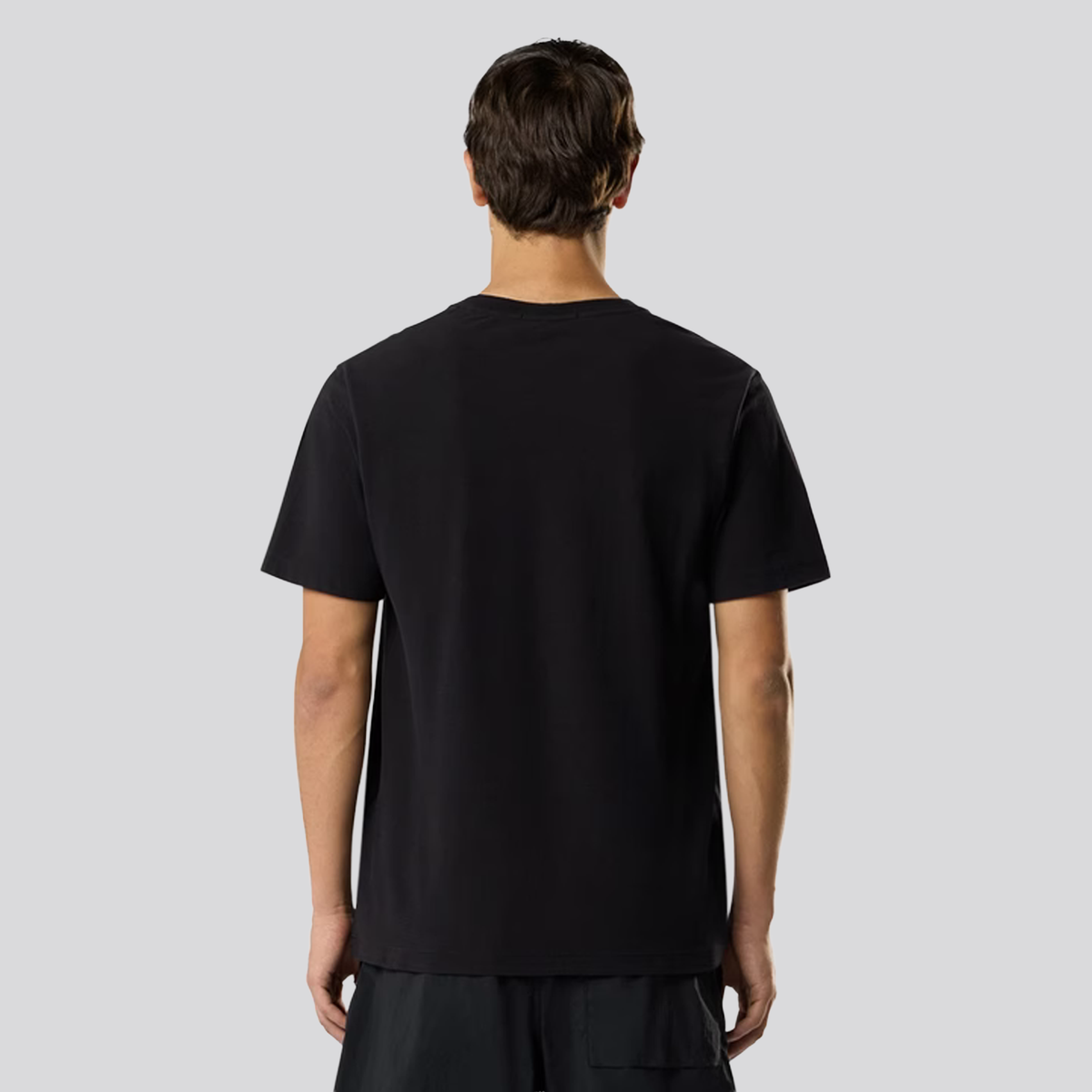 Camiseta Negra Stone Island Compass Ghost