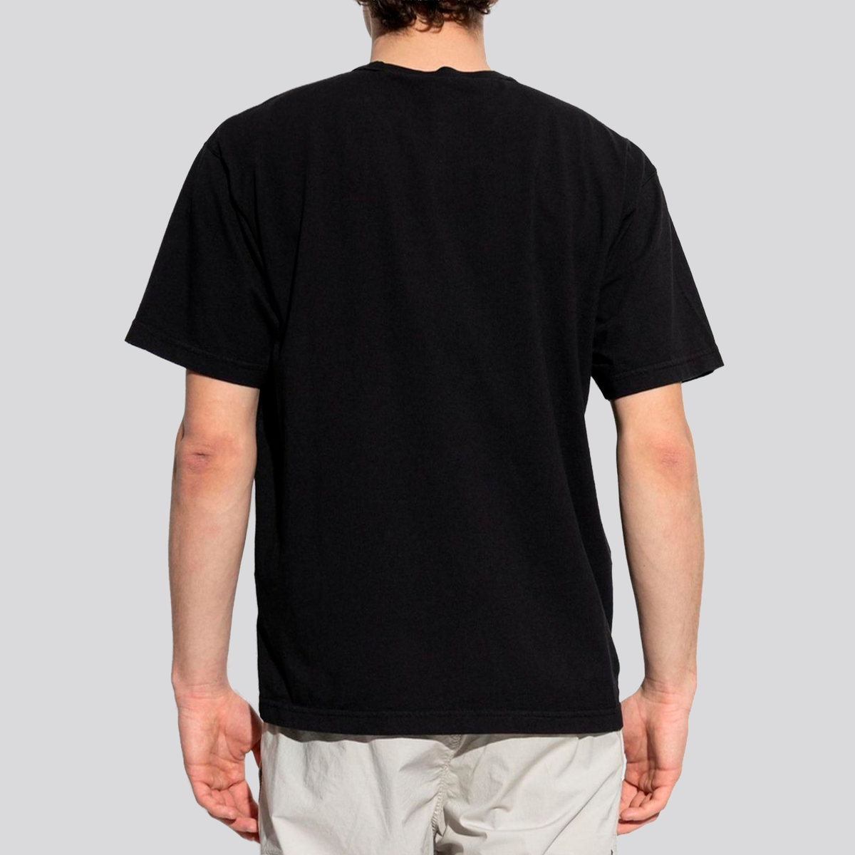 Camiseta Negra Stone Island Pocket