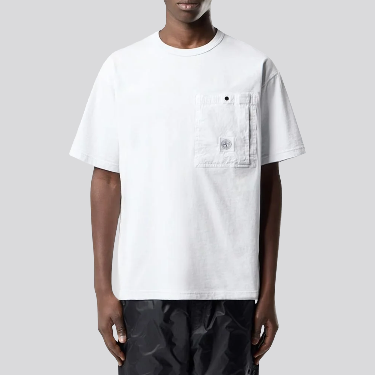 Camiseta Celeste Stone Island Pocket