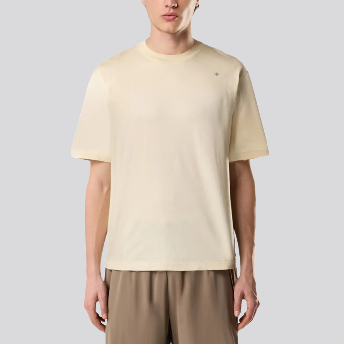 Camiseta Beige Stone Island Compass