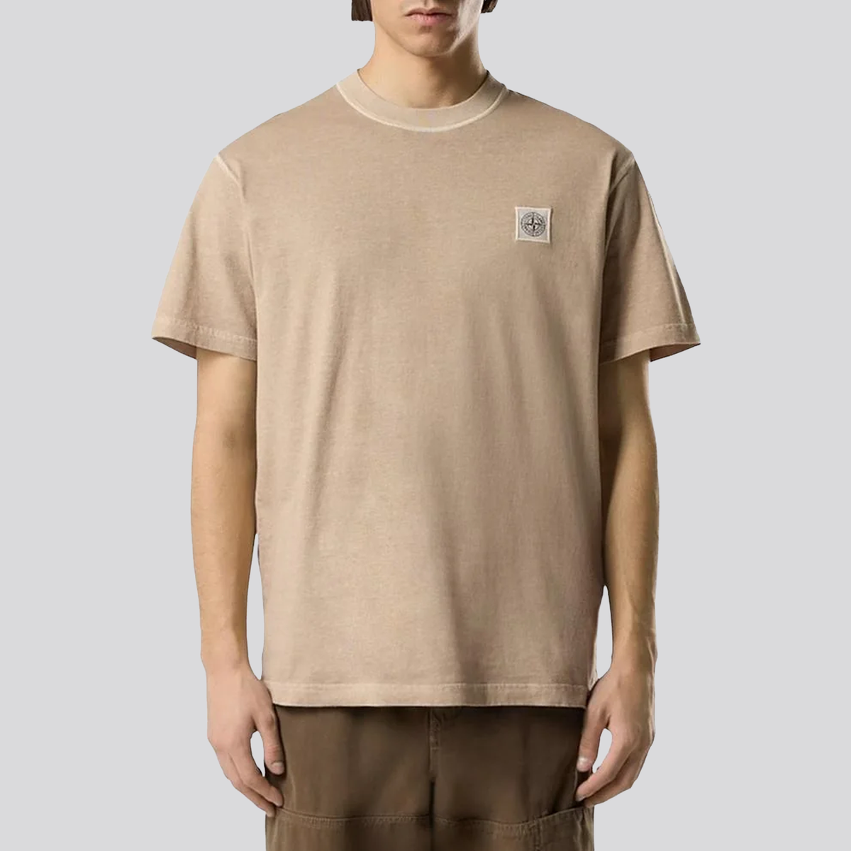Camiseta Beige Stone Island Compass