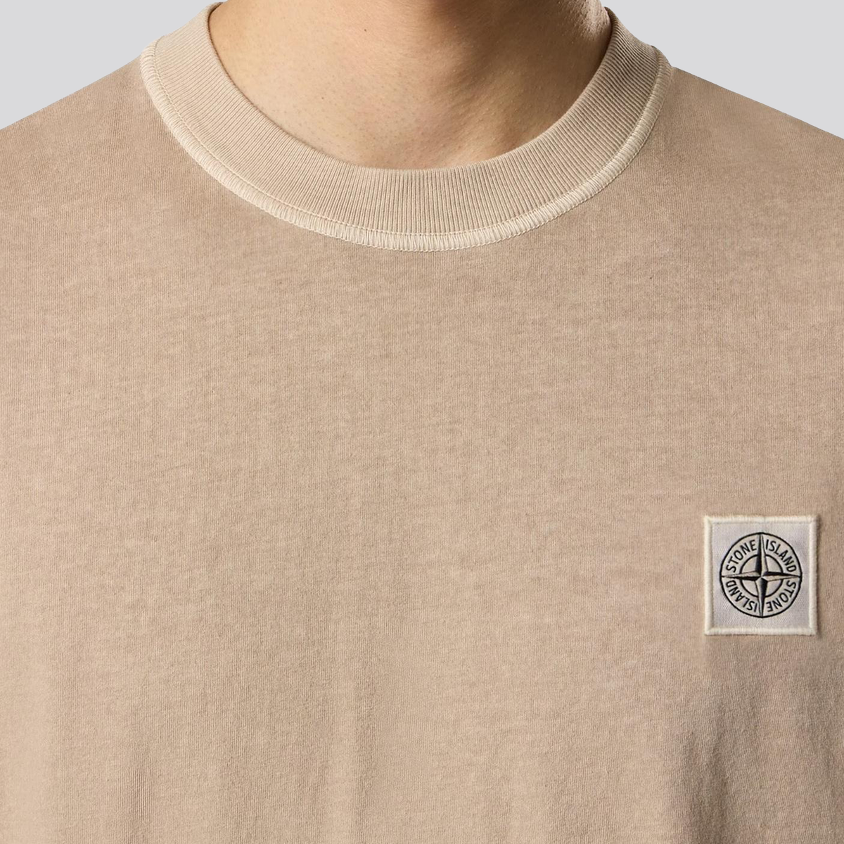 Camiseta Beige Stone Island Compass