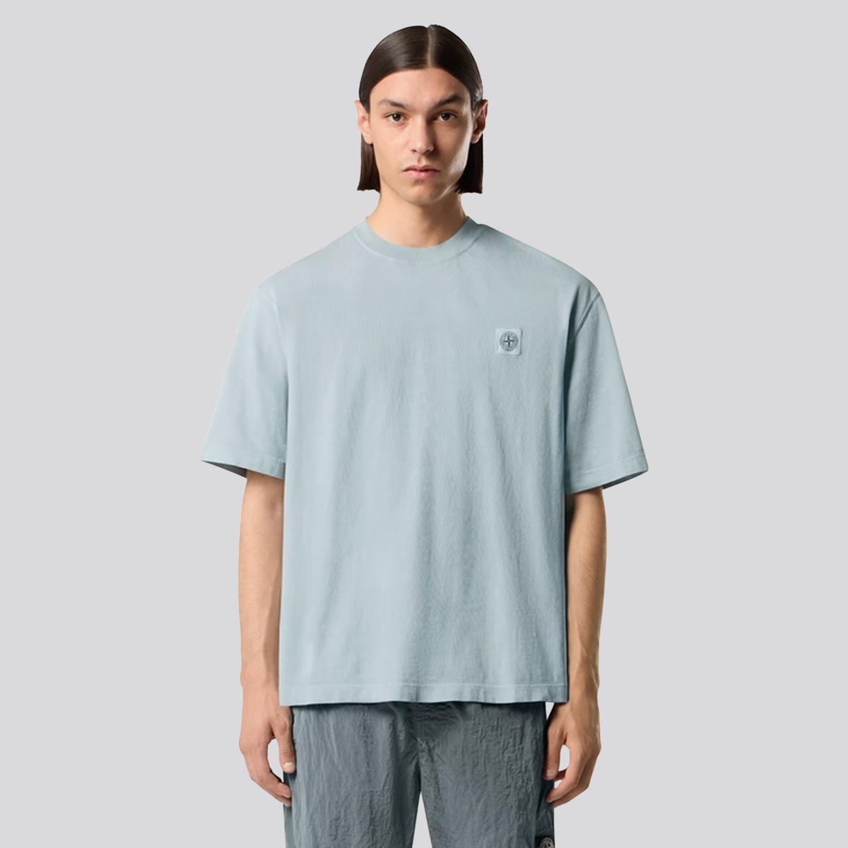 Camiseta Gris Stone Island Compass