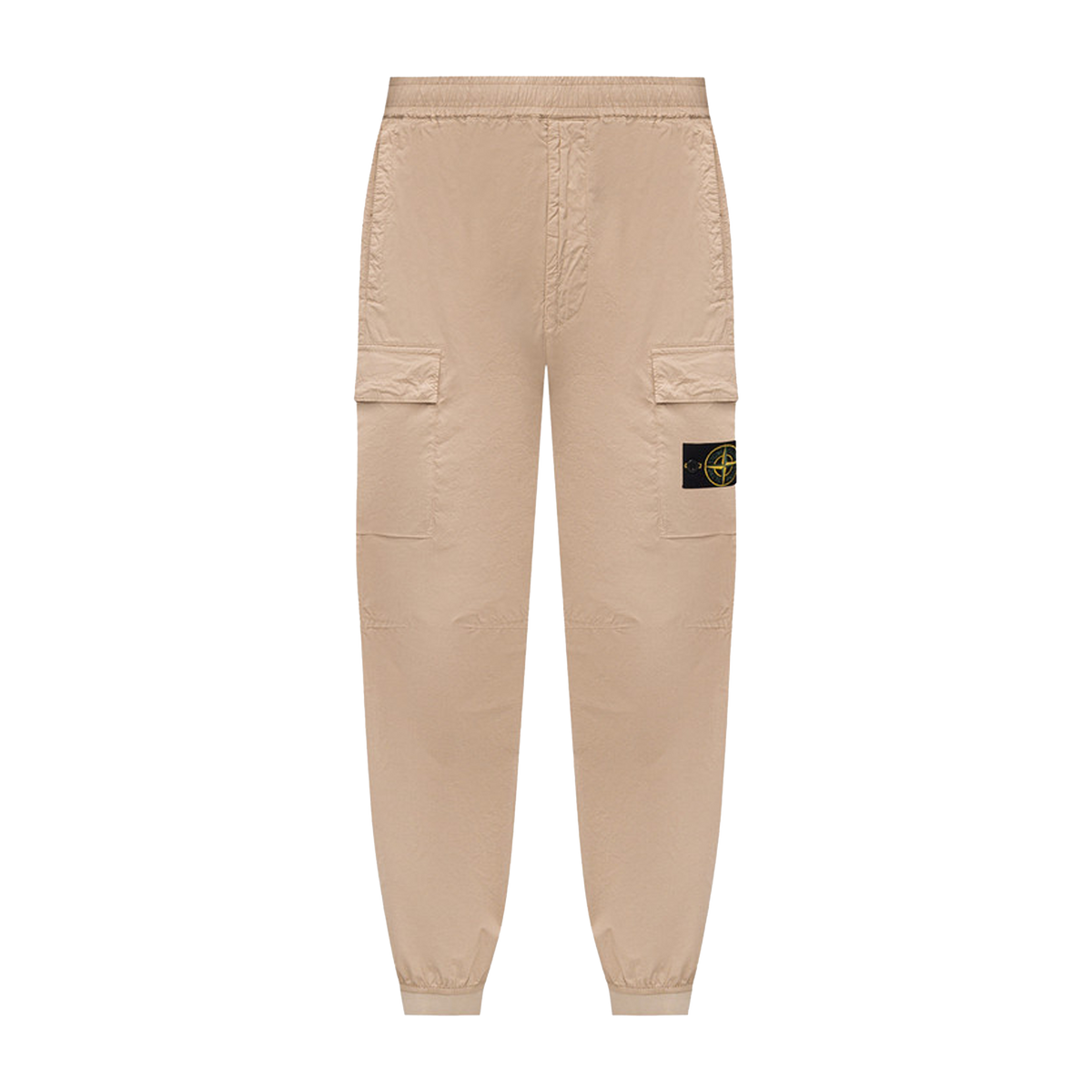 Pantalón Beige Stone Island Logo Patch Paracadute