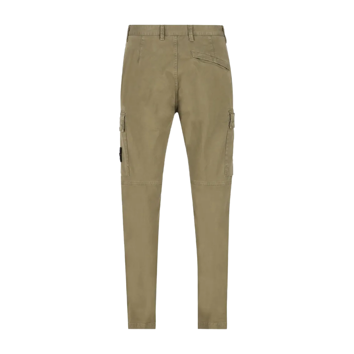 Pantalón Verde Stone Island Logo Patch Double Pocket Regular Tapered