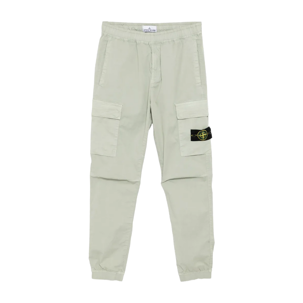 Pantalón Verde Stone Island Logo Patch Double Pocket Skinny