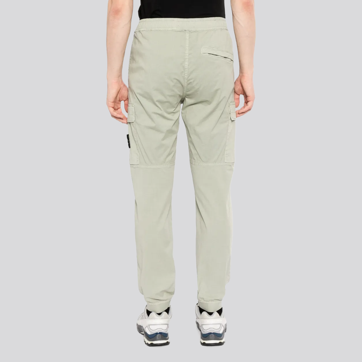 Pantalón Verde Stone Island Logo Patch Double Pocket Skinny