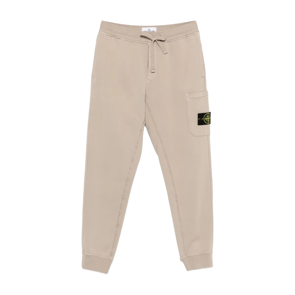 Sudadera Beige Stone Island Logo Patch