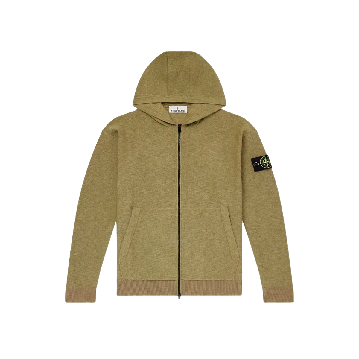 Buzo Verde Stone Island Zip Plus Stitch