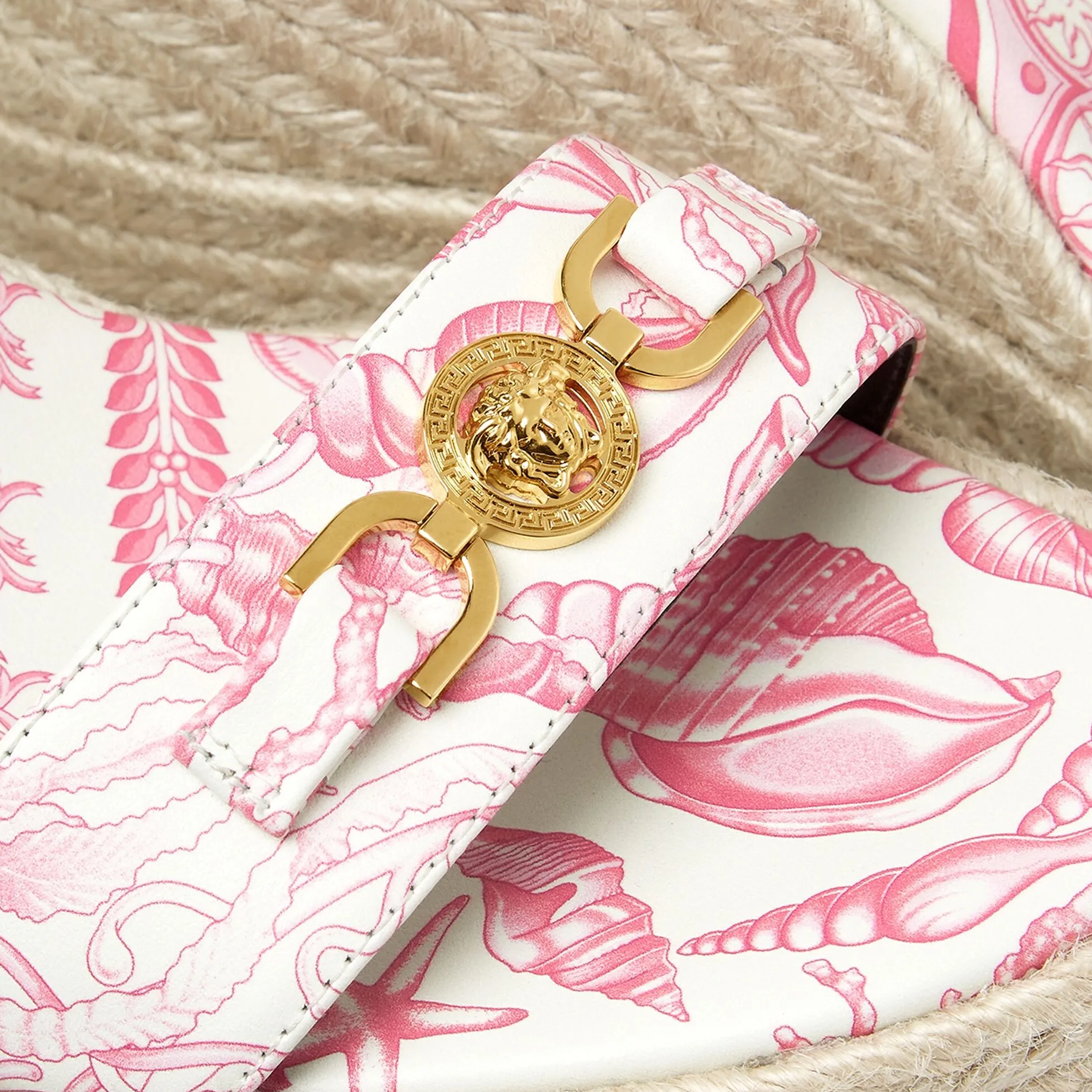 Sandalias Beige Versace Espadrille