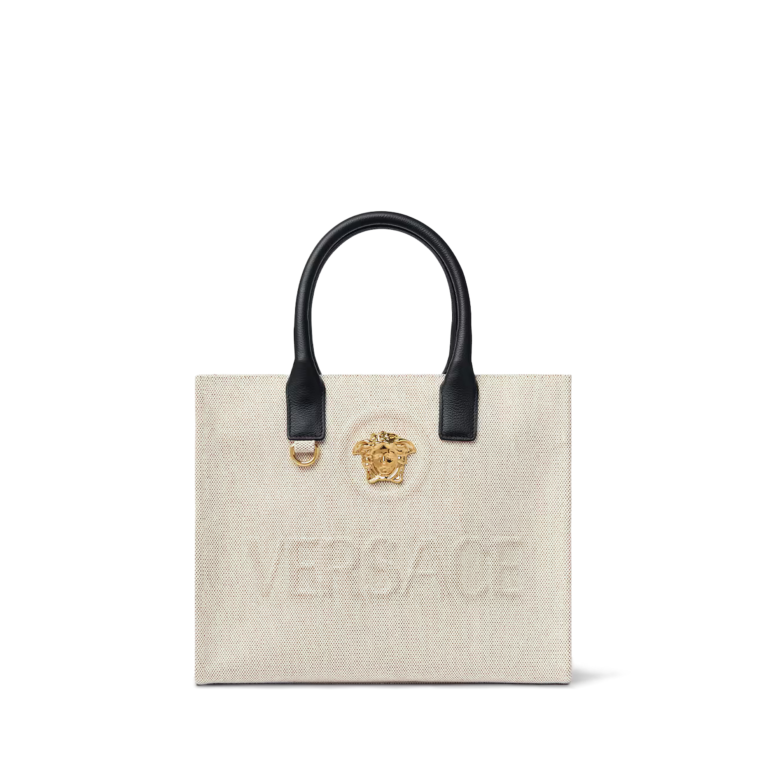 Cartera Beige Versace Logo