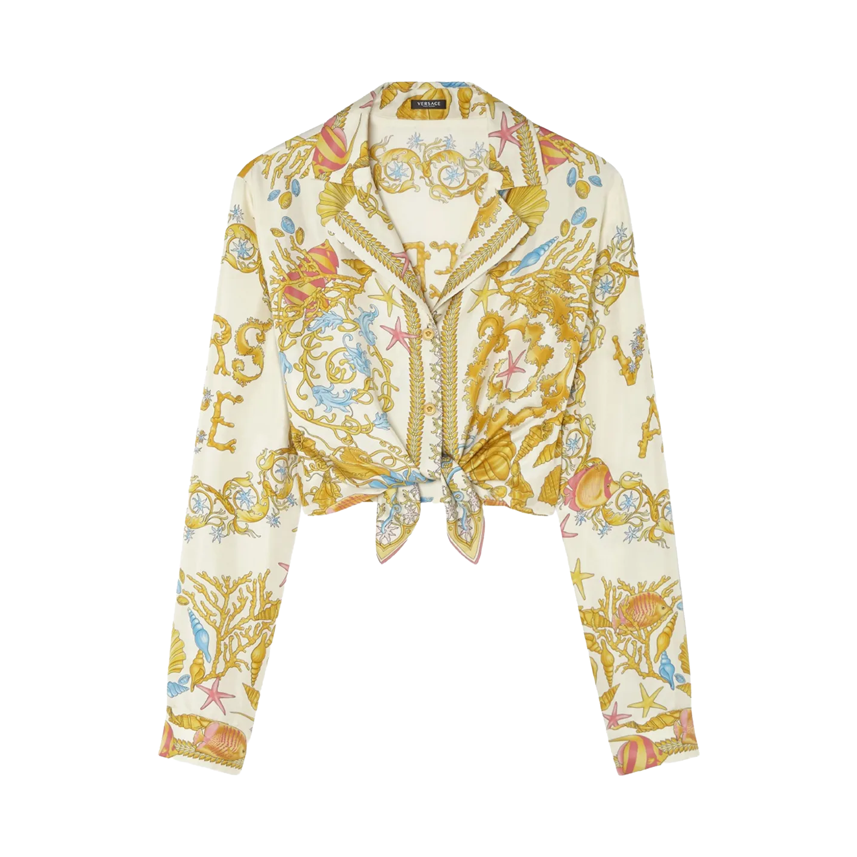 Camisa Amarilla Versace Underwater Barocco