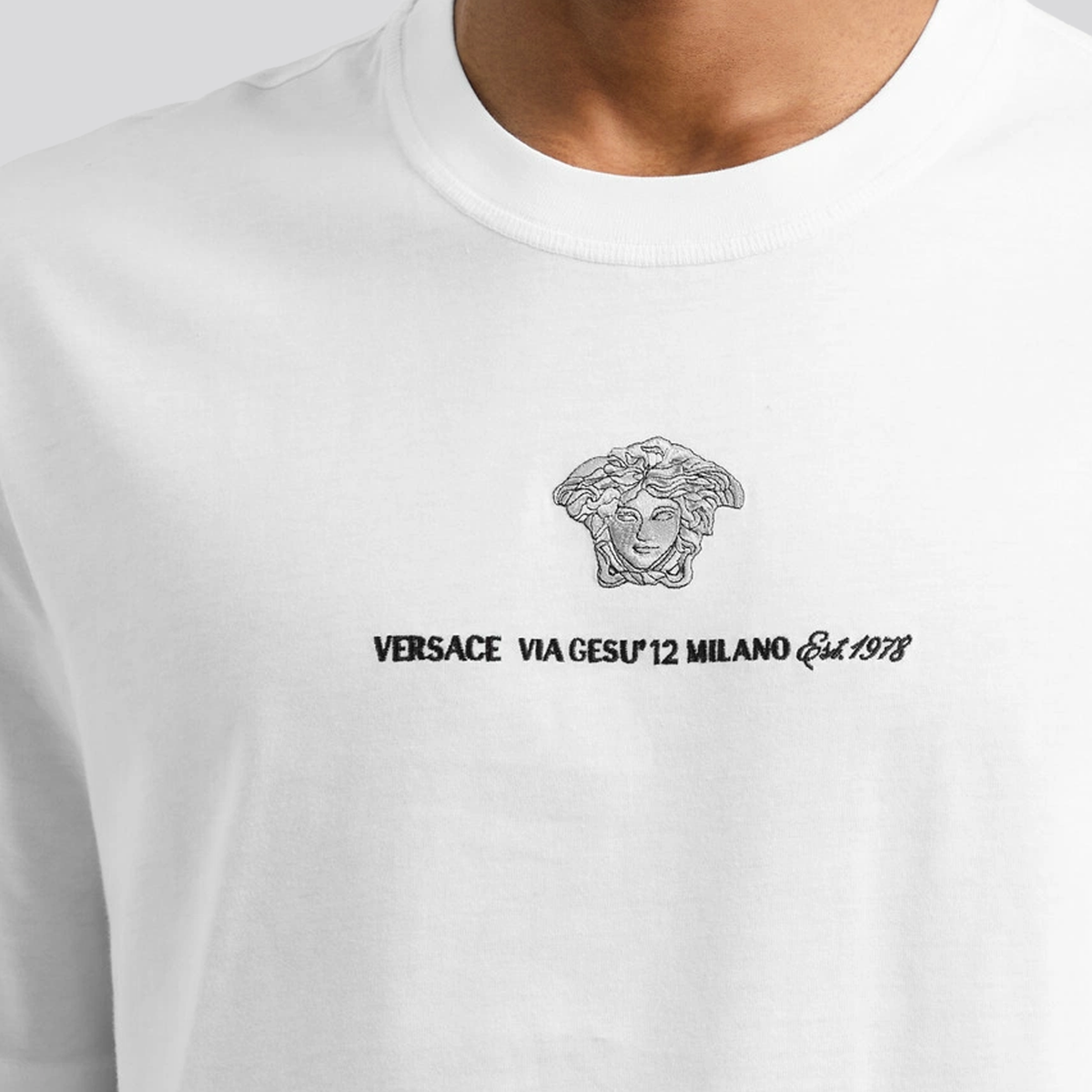 Camiseta Blanca Versace Via Gesu