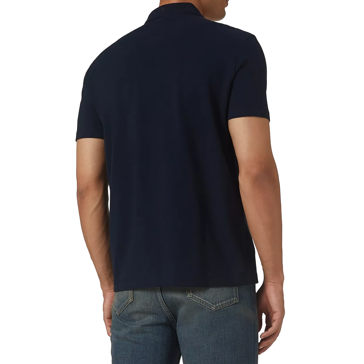 Camiseta Tipo Polo Azul Versace Medusa