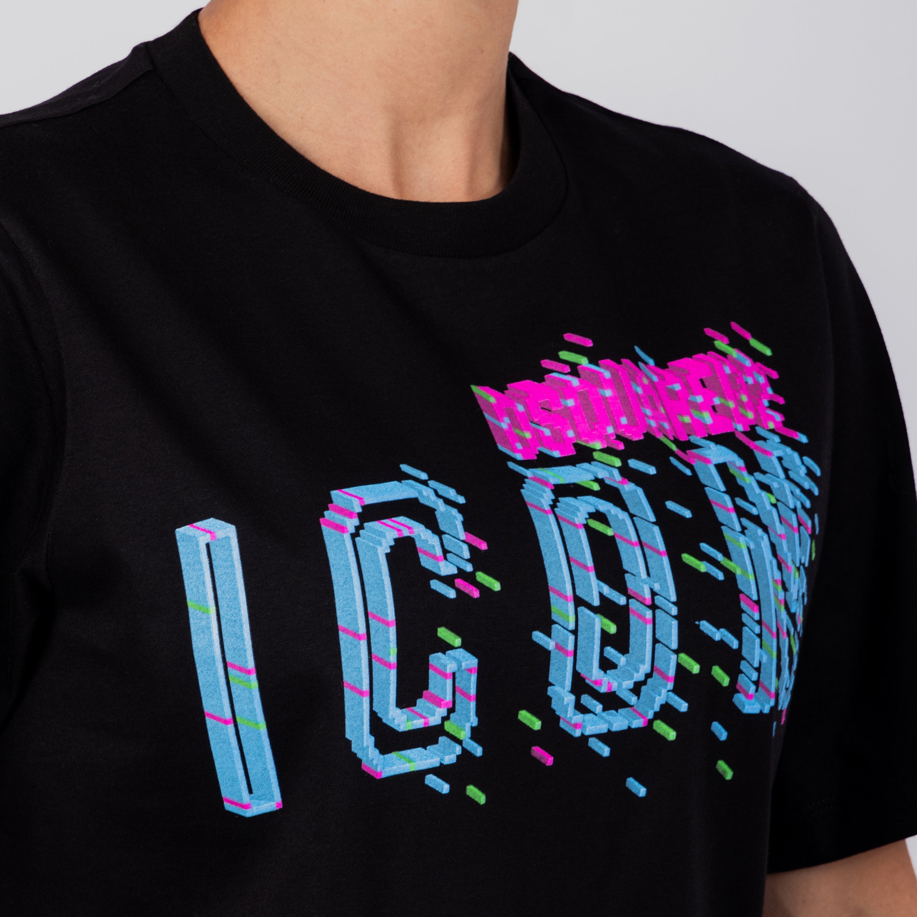 Camiseta Negra Dsquared2 Intarsia W