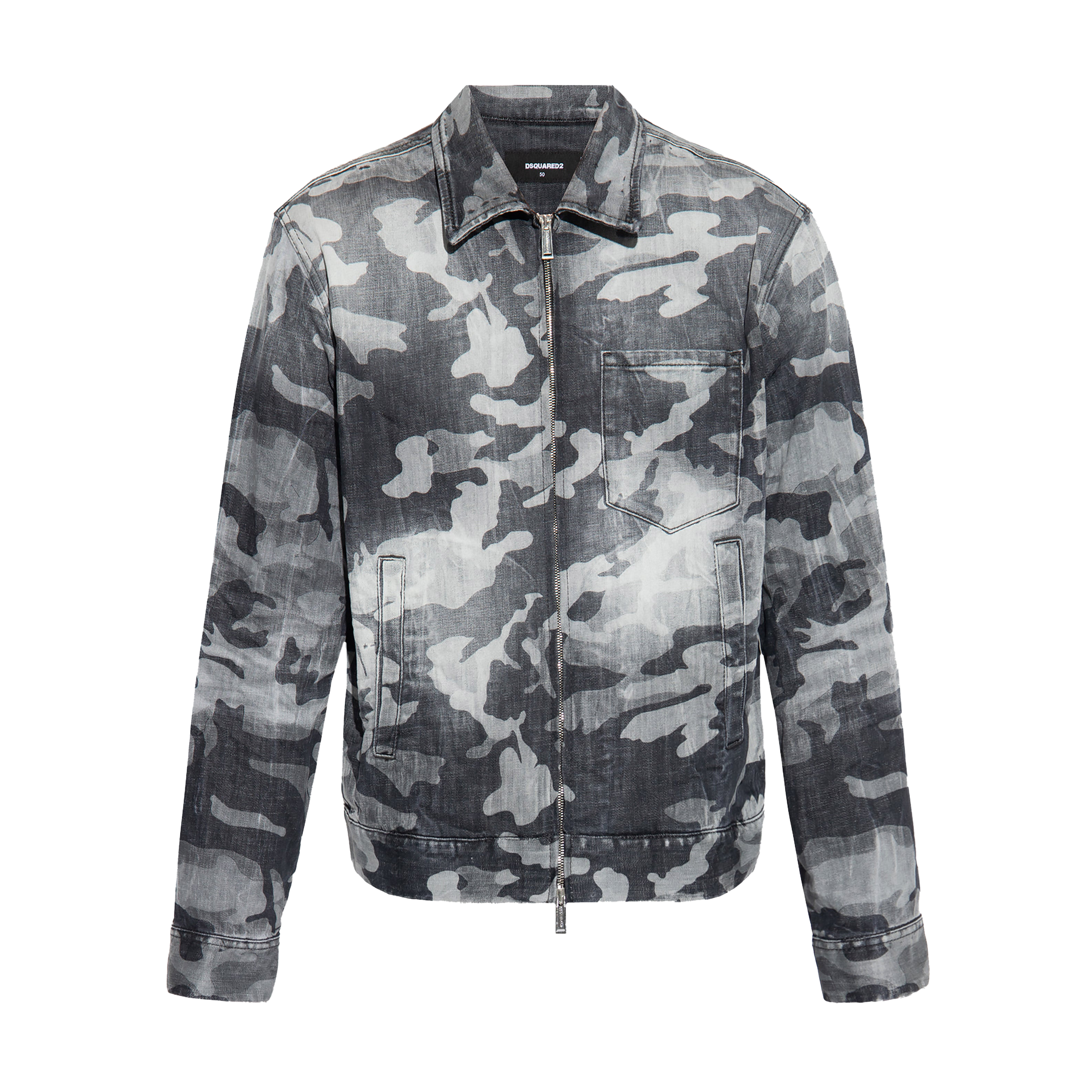 Chaqueta Negra Dsquared2 Camou
