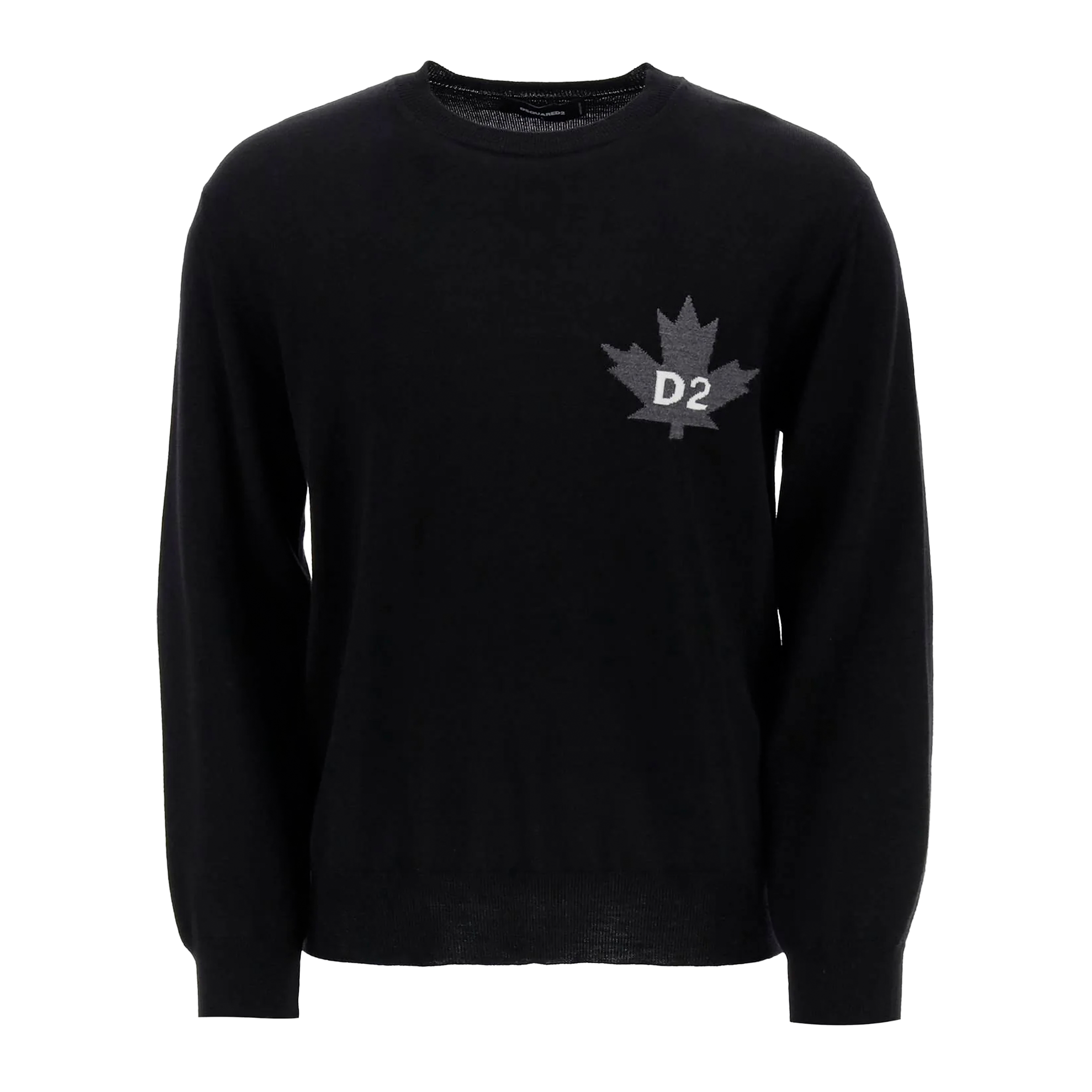 Suéter Negro Dsquared2 D2 Leaf
