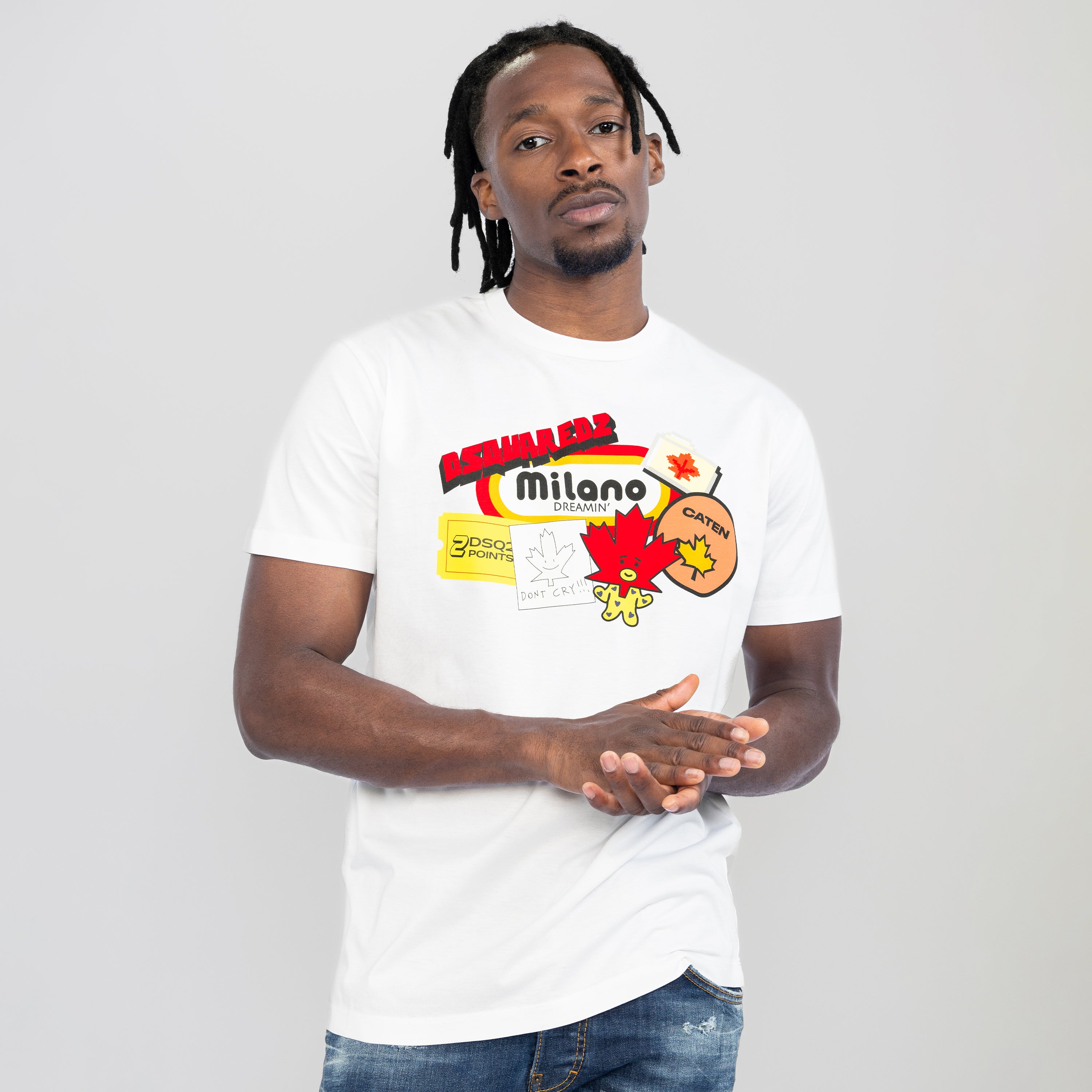 Camiseta Blanca Dsquared2 Milano Dreamin