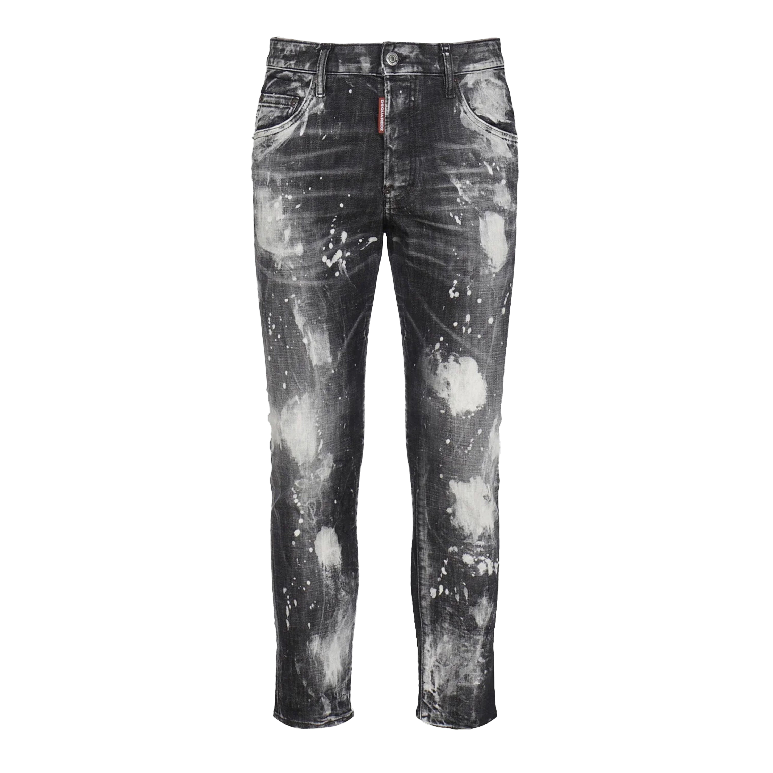 Jeans Negro Dsquared2 Tag Top