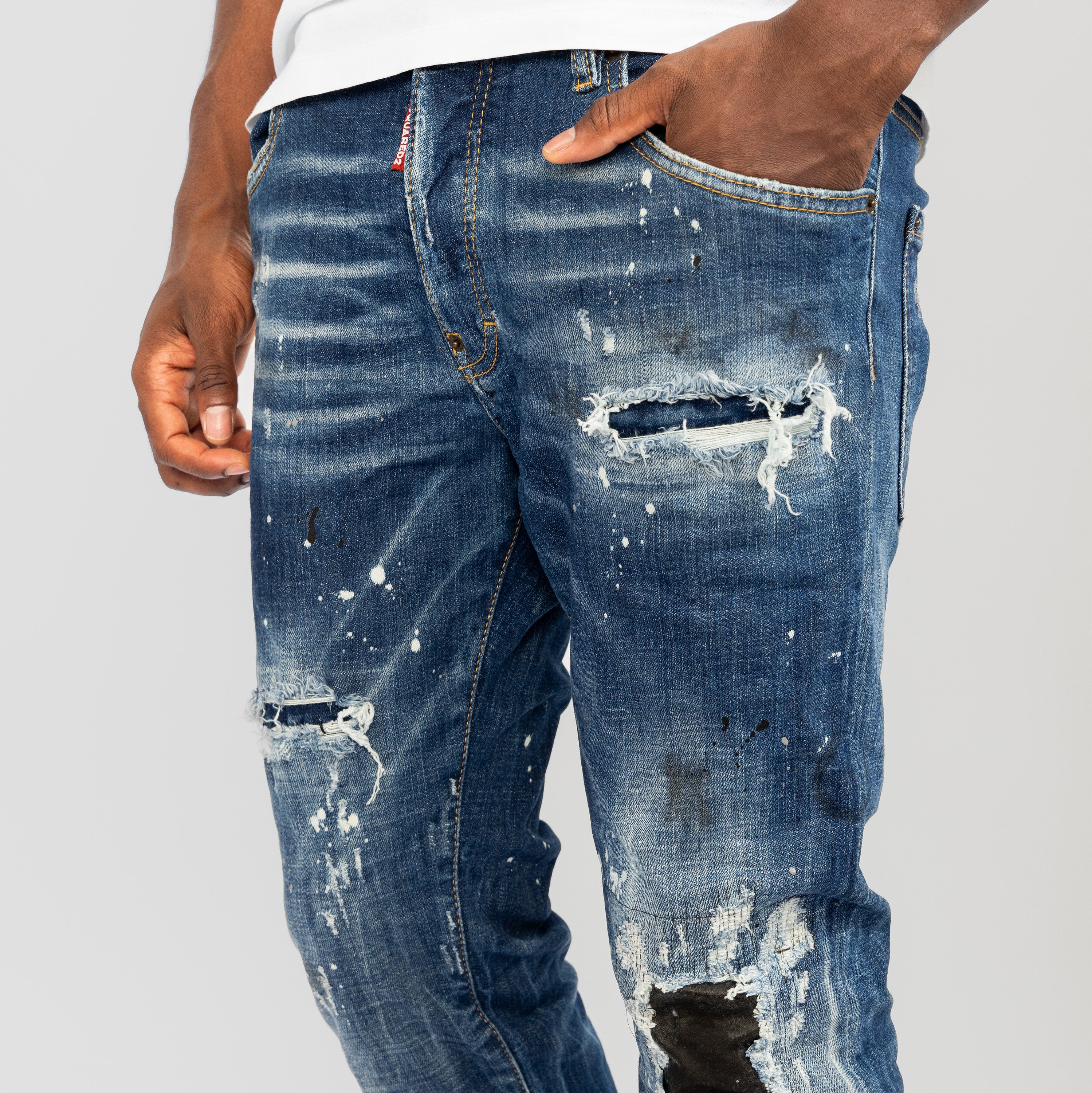 Jeans Denim Dsquared2 Leather Patch