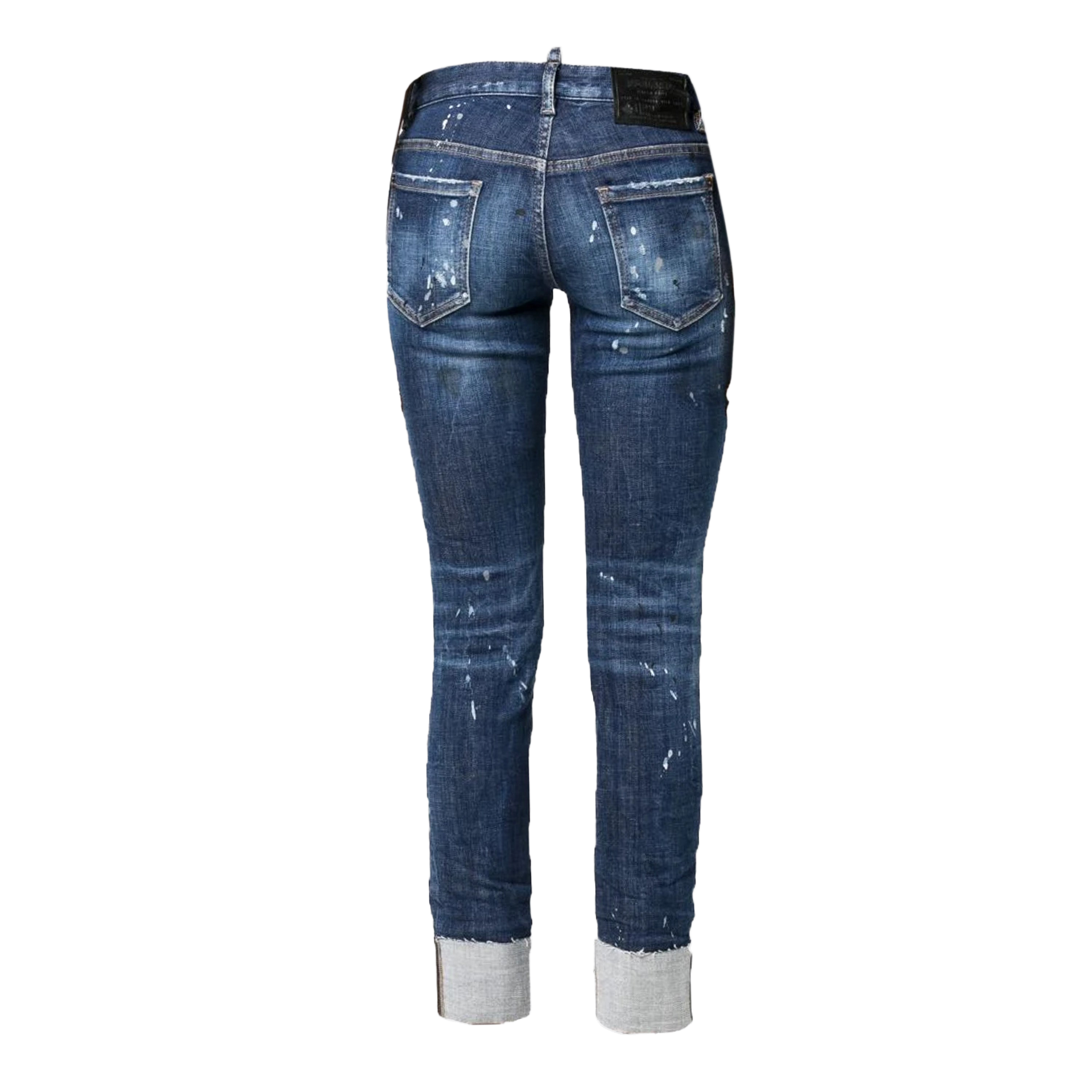 Jeans Denim Dsquared2 Paint Leather Patch
