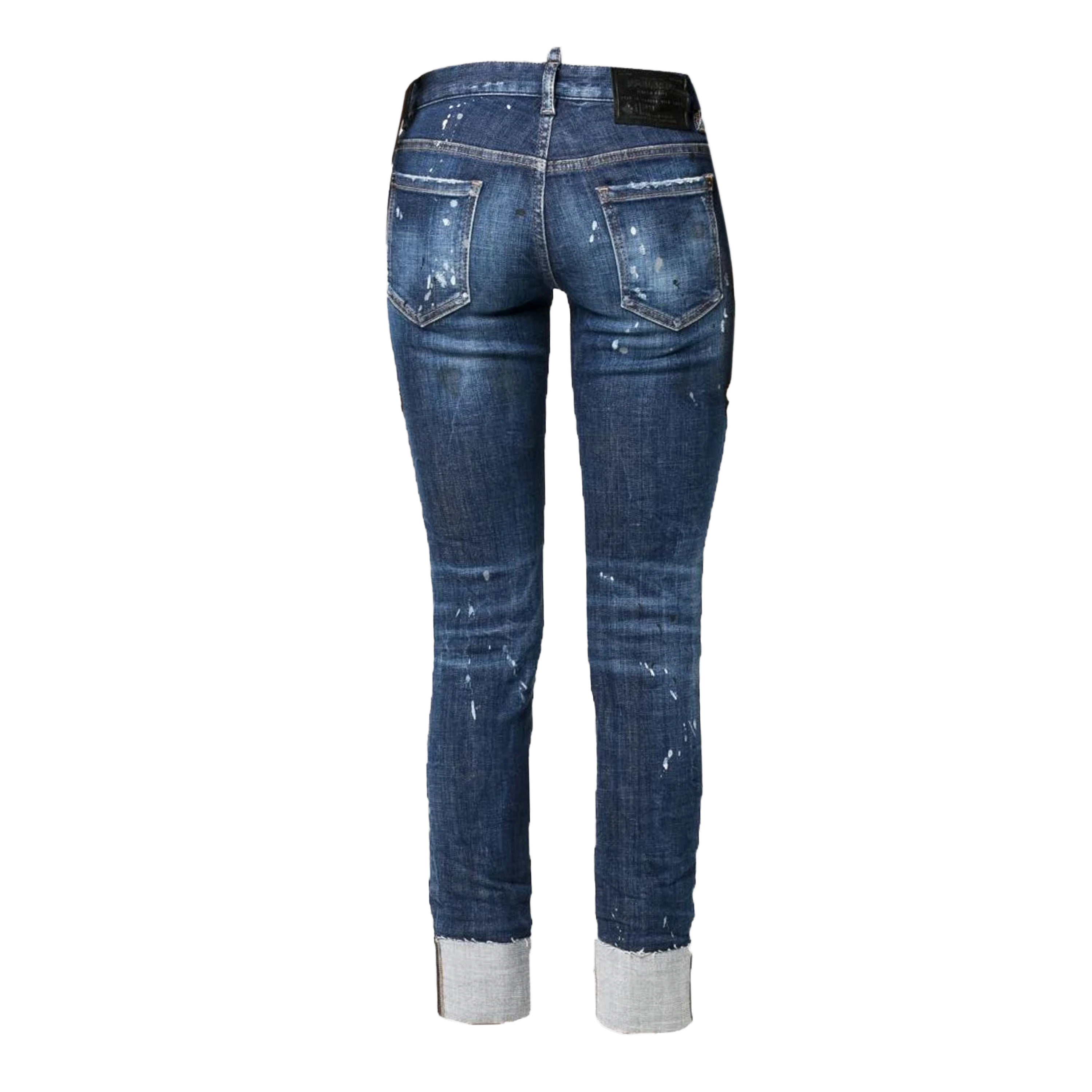 Jeans Denim Dsquared2 Paint Leather Patch