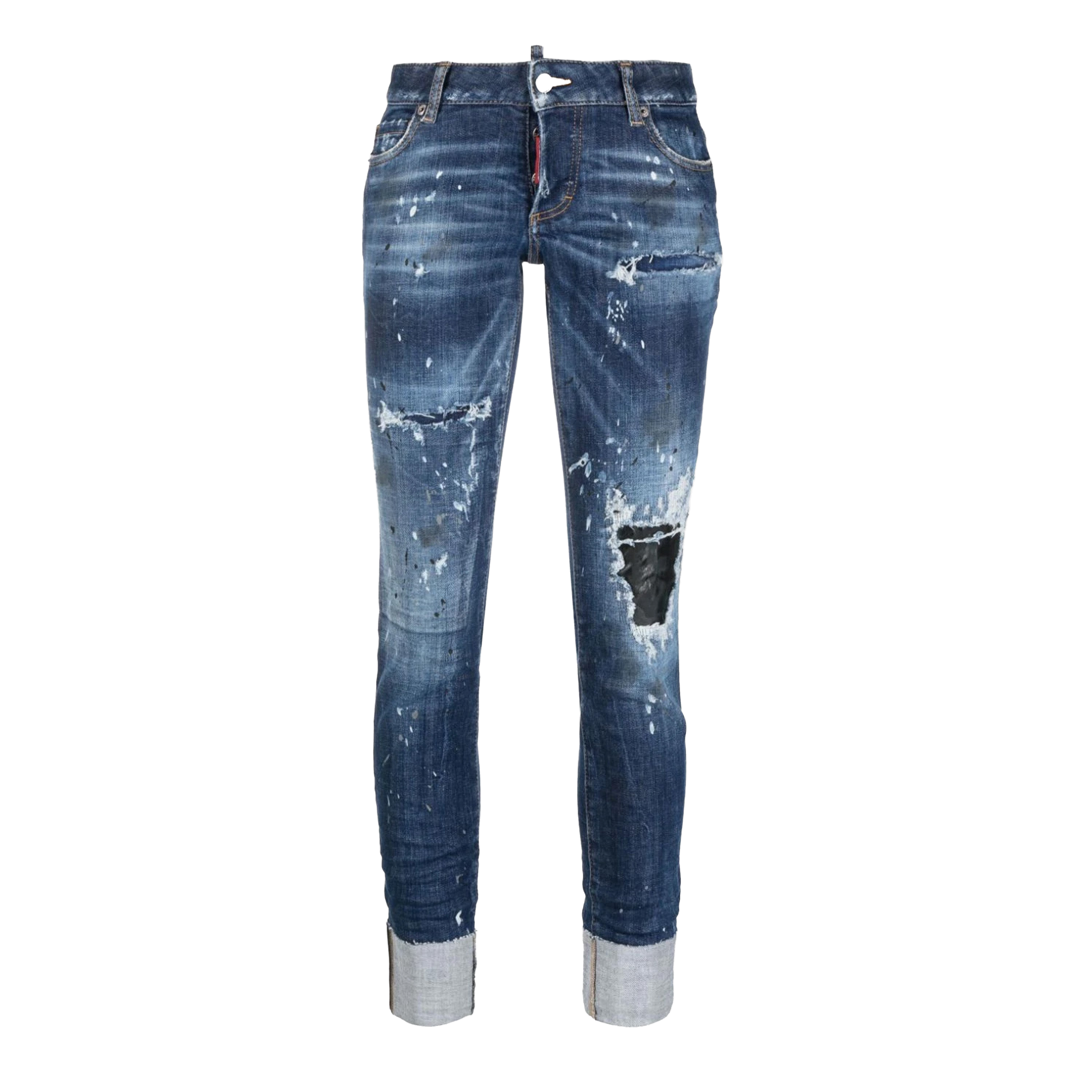 Jeans Denim Dsquared2 Paint Leather Patch