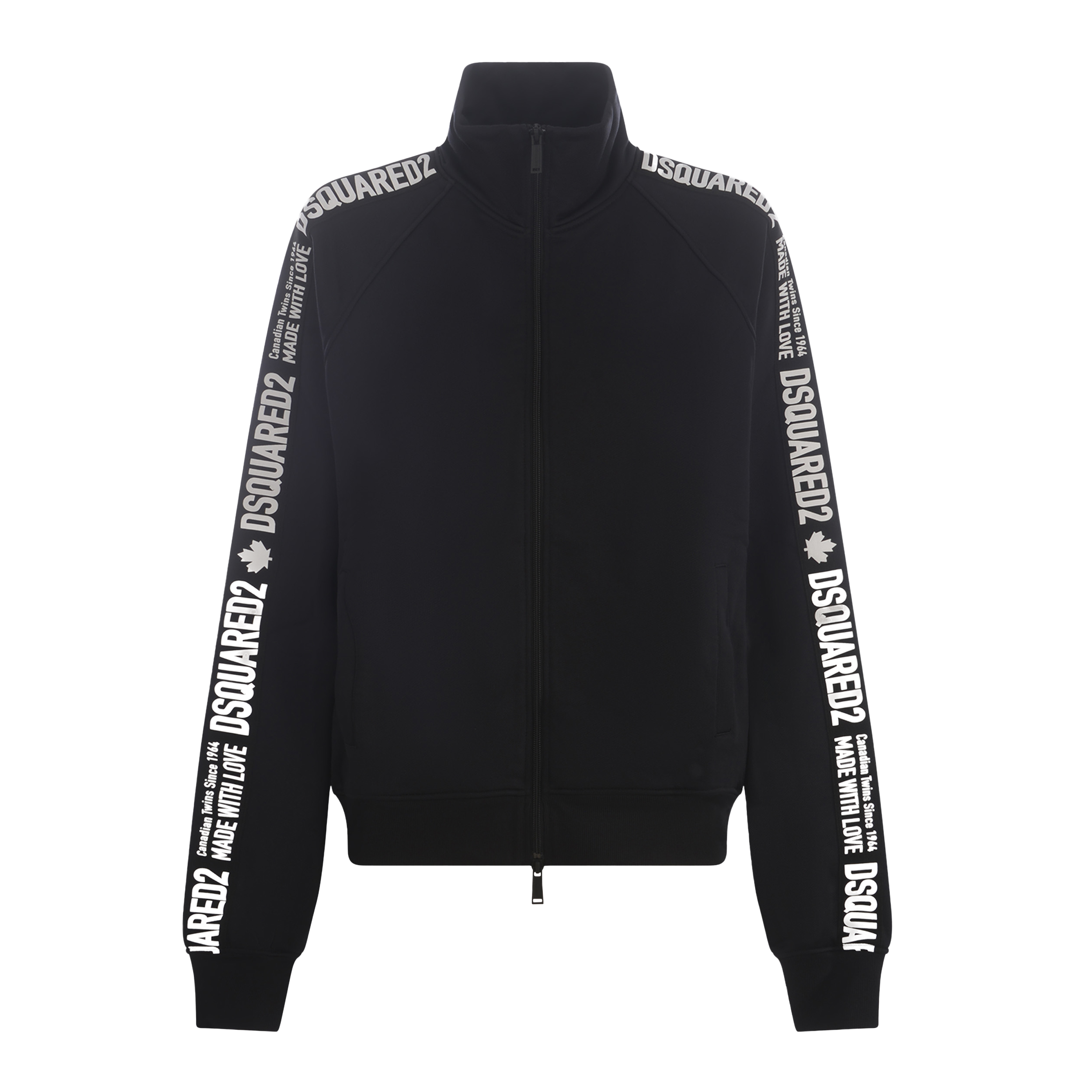 Chaqueta Negra Dsquared2 Side Logo