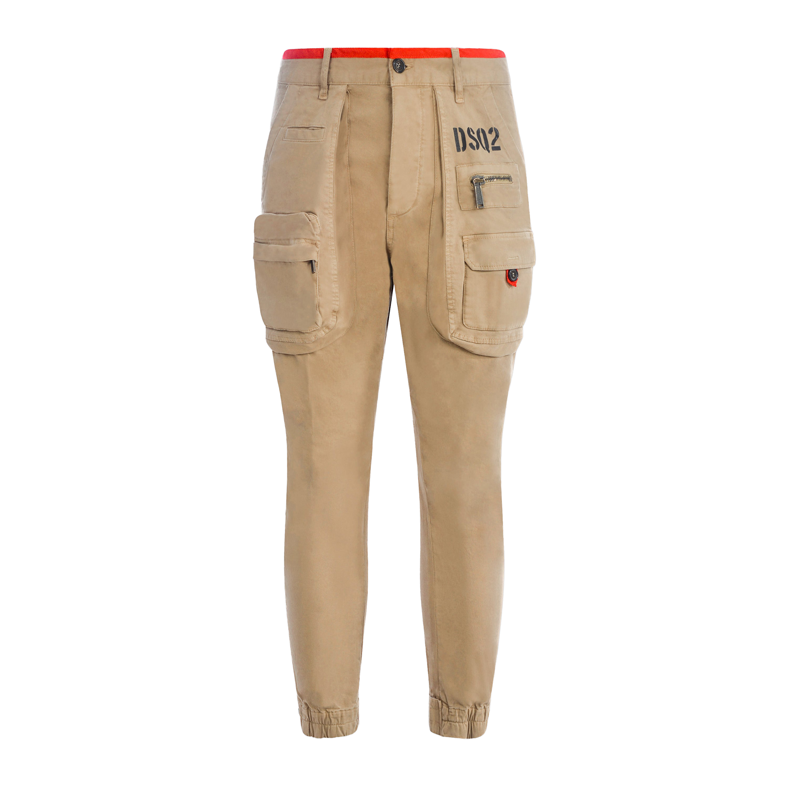 Pantalón Cargo Beige Dsquared2 Multipockets