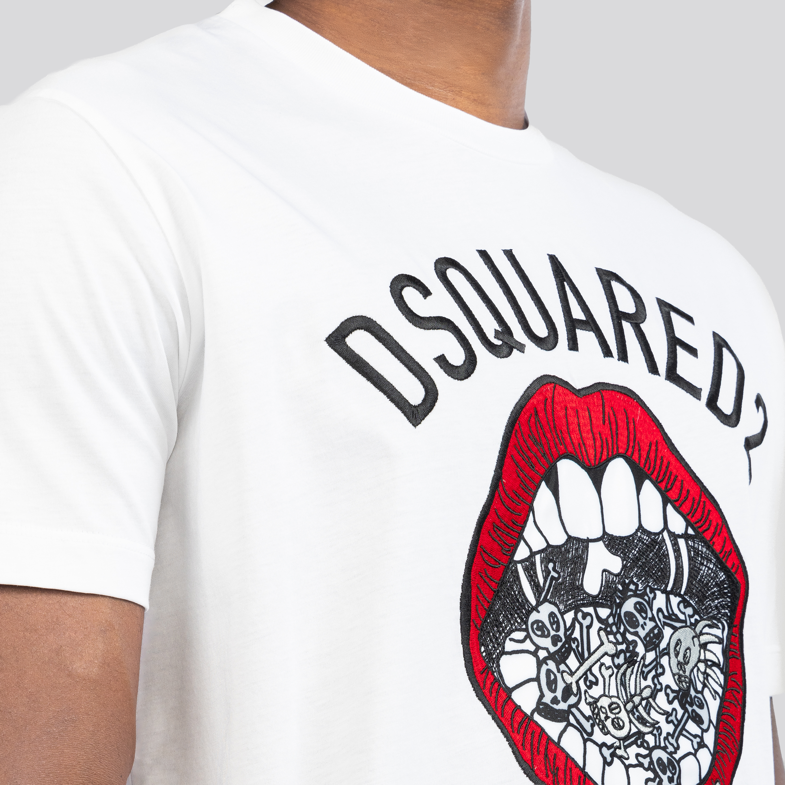 Camiseta Blanca Dsquared2 Mouth