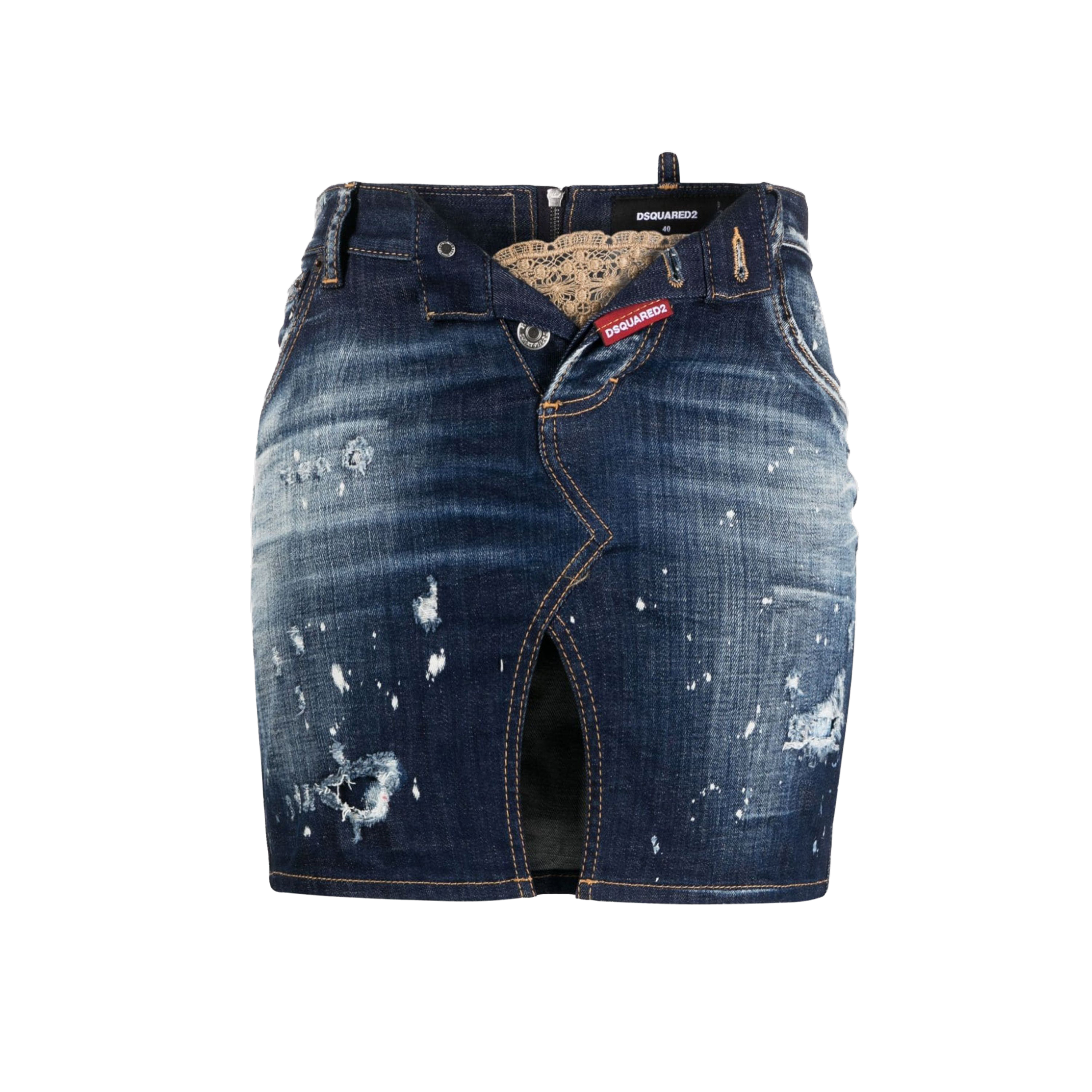 Falda Denim Dsquared2 Mud