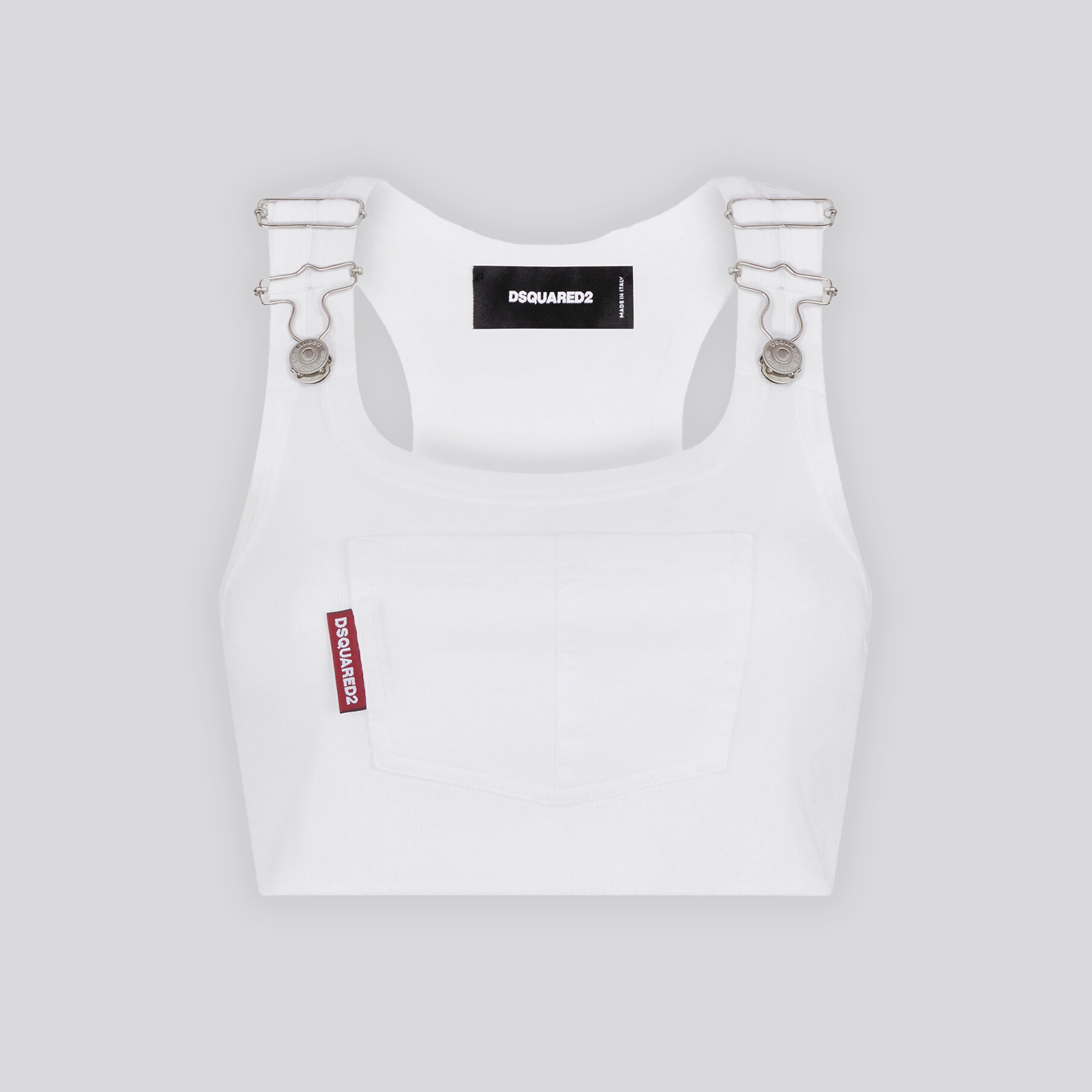 Top Blanco Dsquared2 Pocket