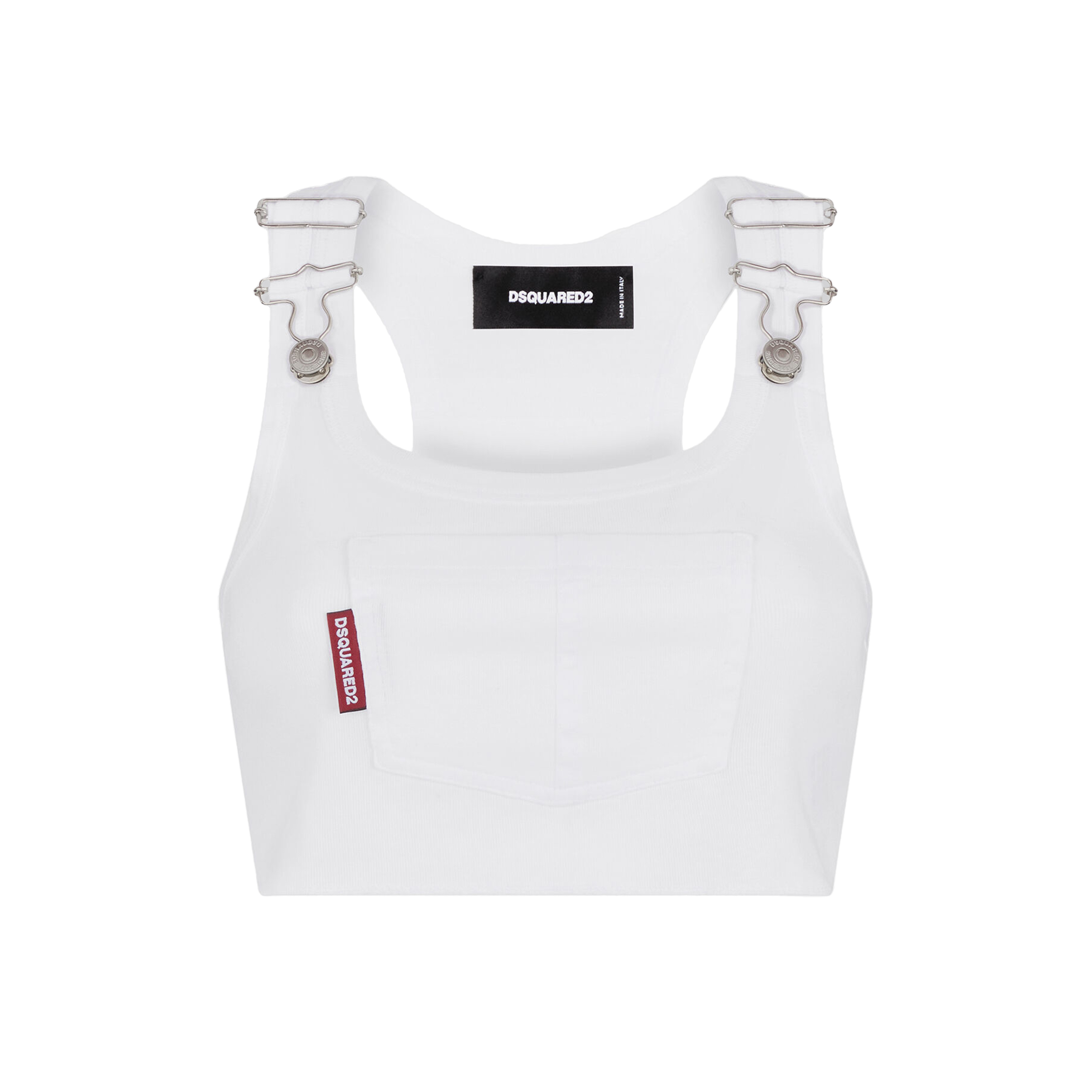 Top Blanco Dsquared2 Pocket