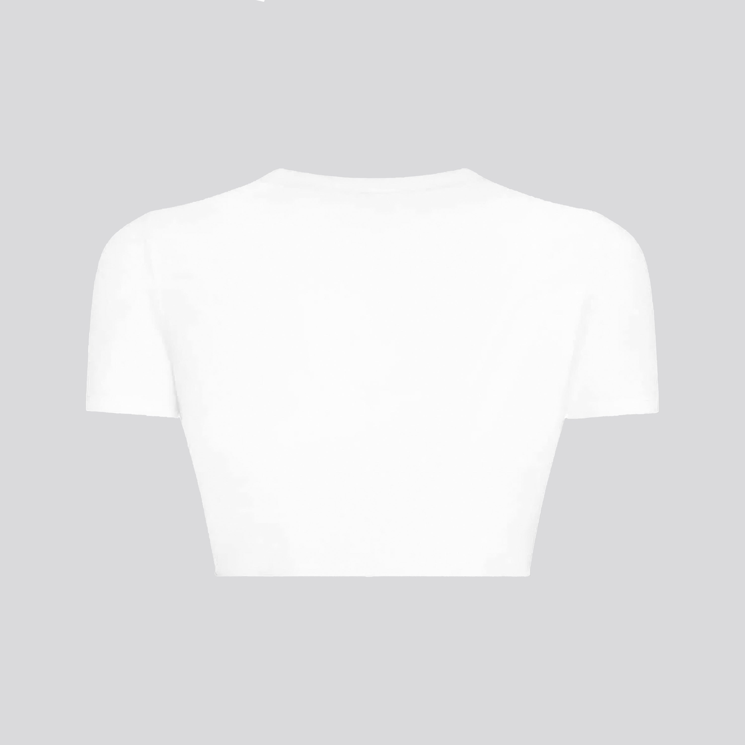 Camiseta Blanca Dsquared2 Logo Cropped