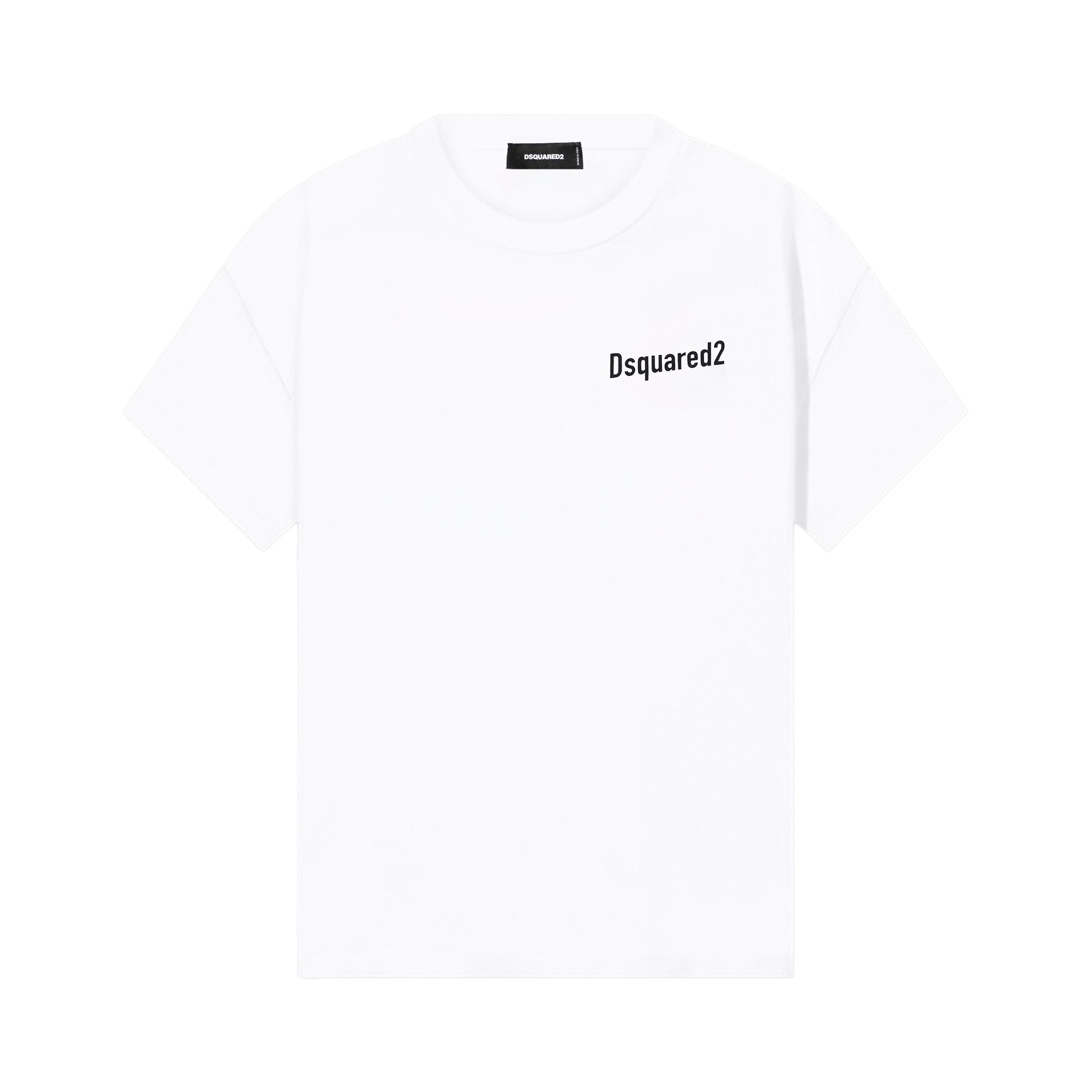 Camiseta Blanca Dsquared2 Chest Logo Brotherhood