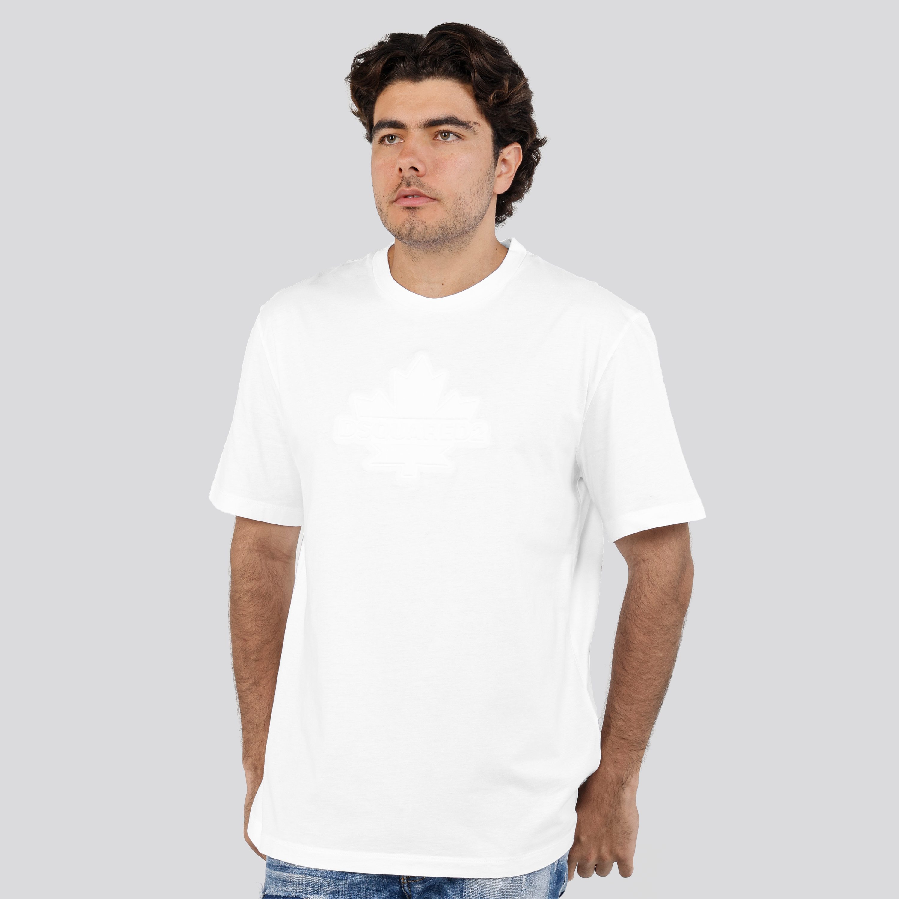 Camiseta Blanca Dsquared2 Leaf Skater