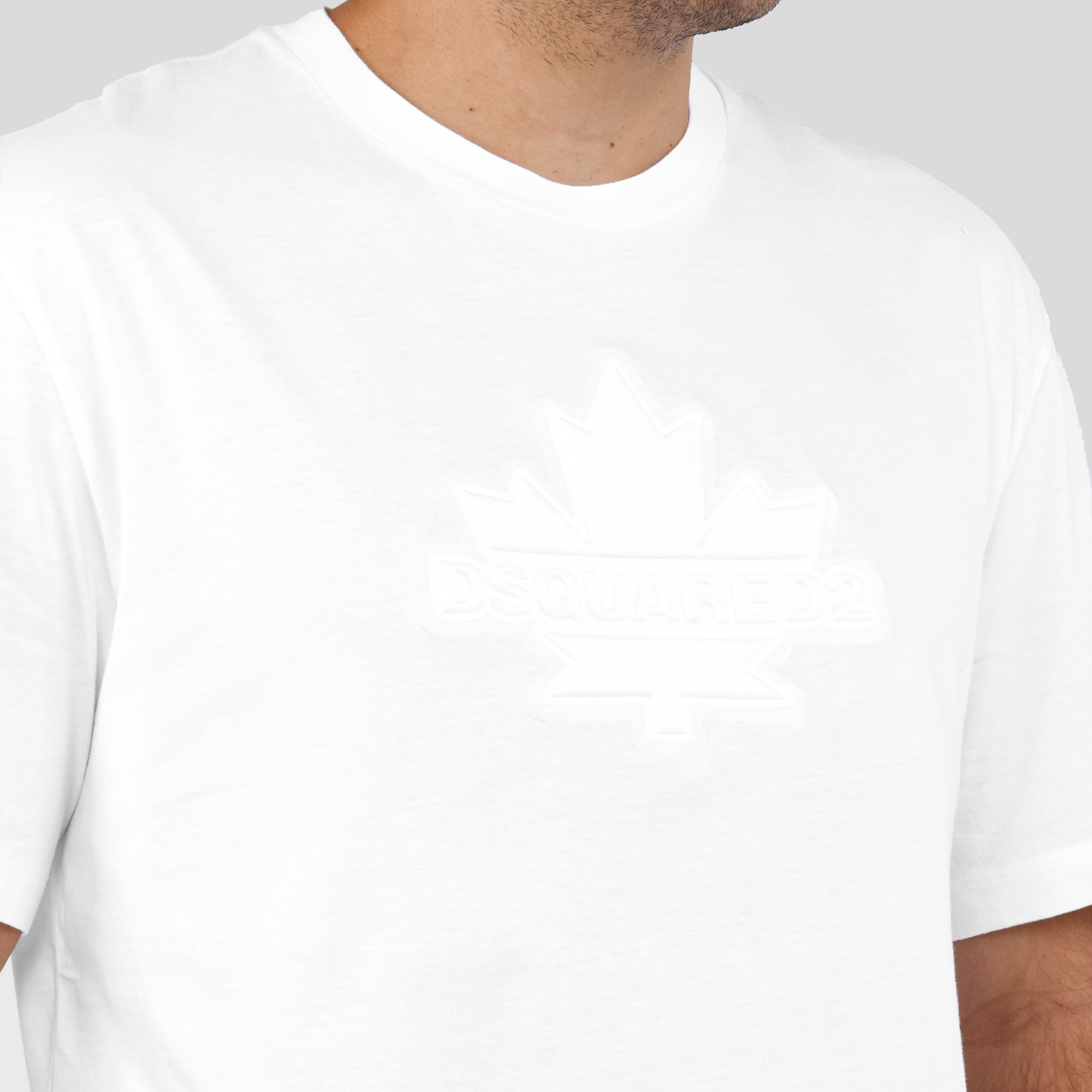 Camiseta Blanca Dsquared2 Leaf Skater