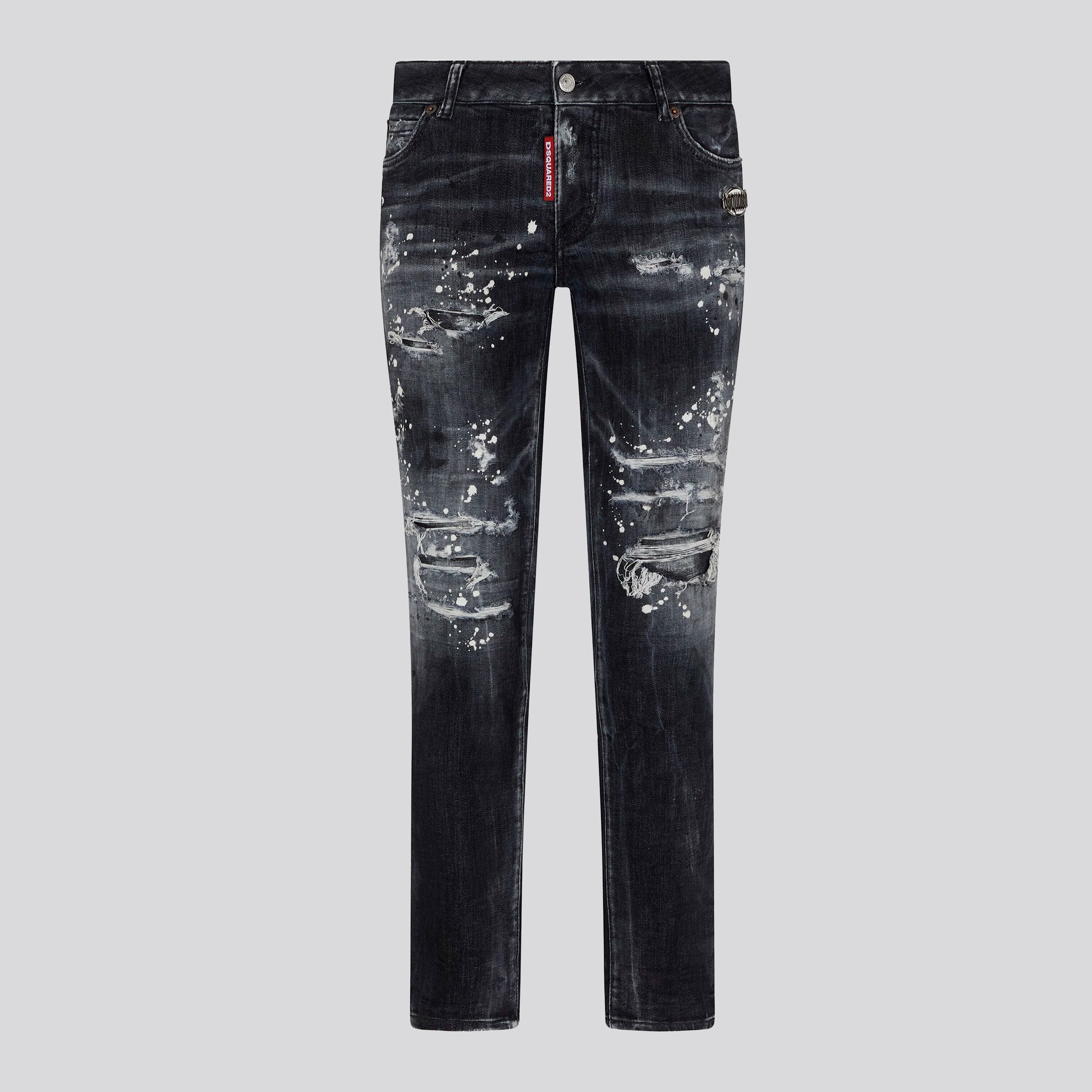 Jeans Negro Dsquared2 Plaque Jennifer