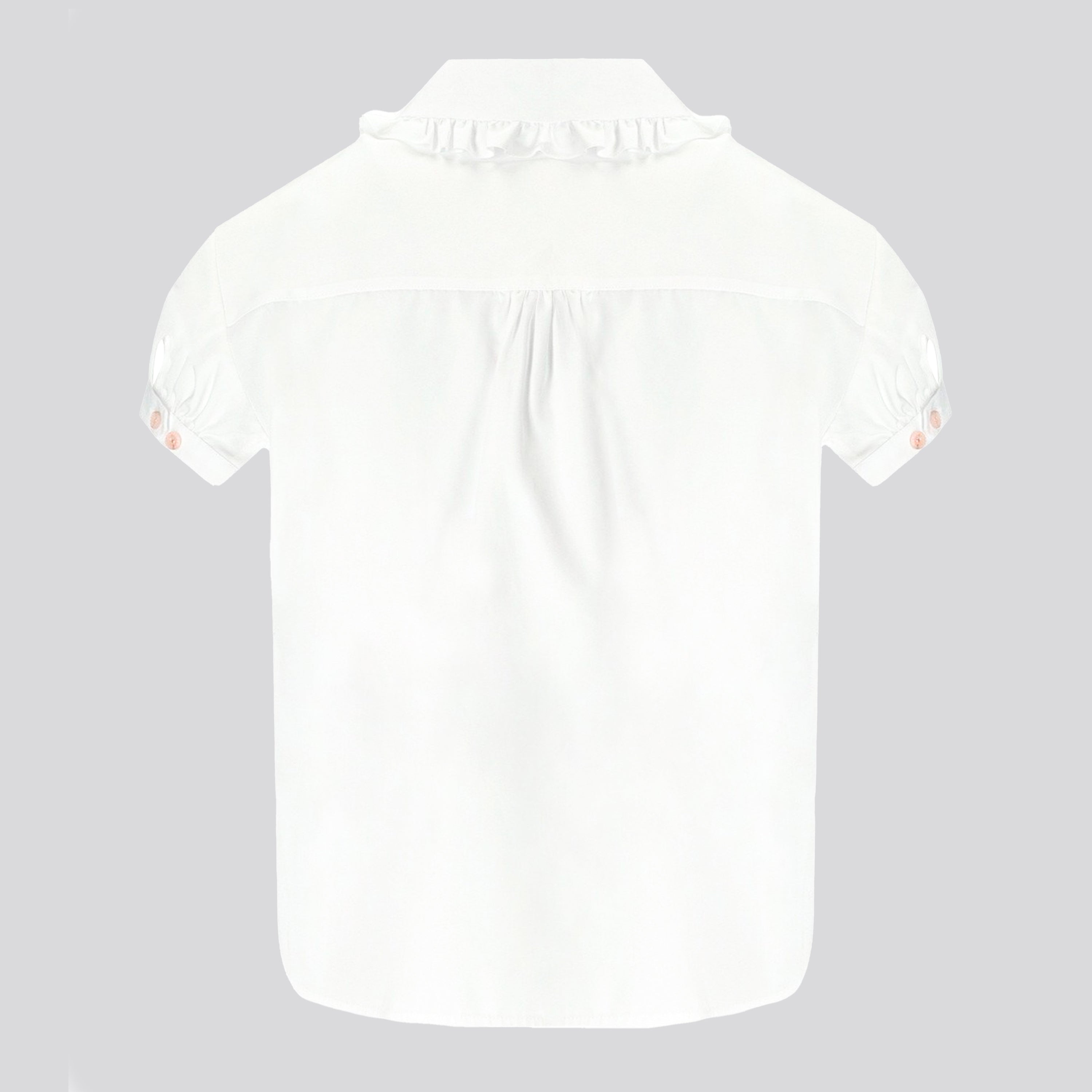 Camisa Blanca Dsquared2 Ruffled-Trim