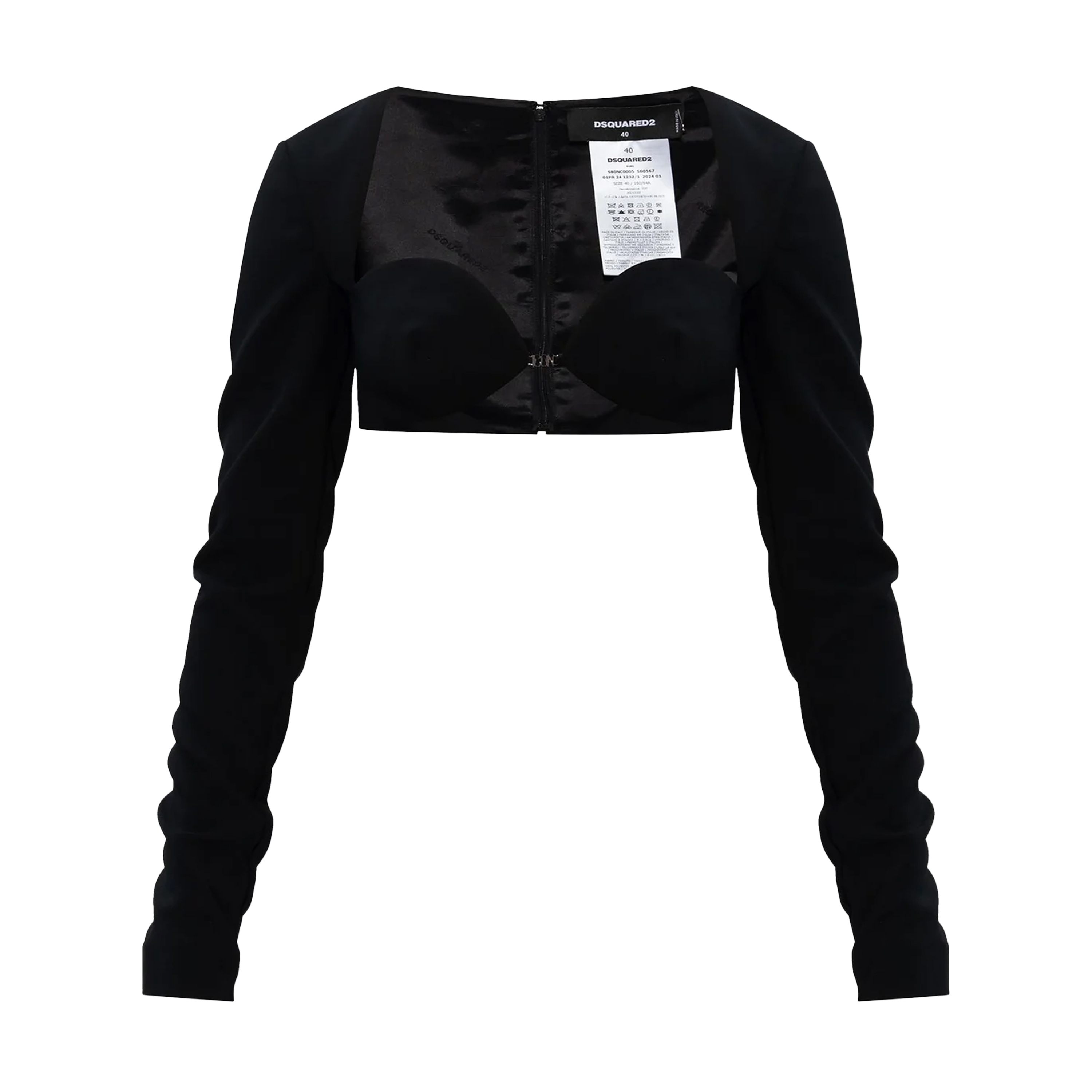 Top Negro Dsquared2 Icon Plaque