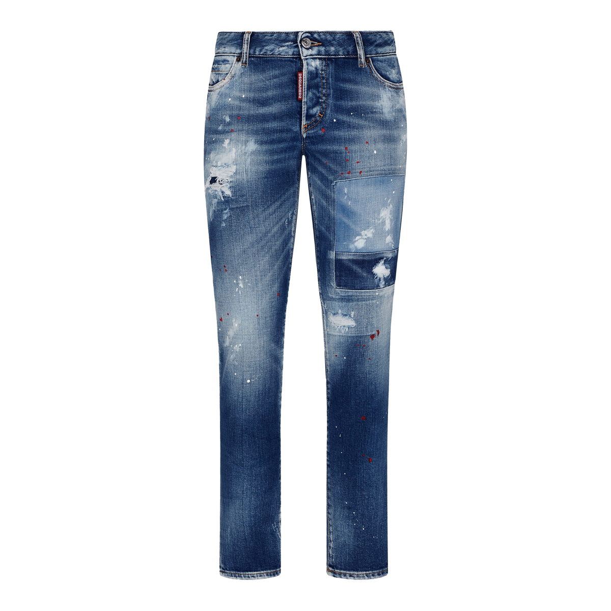 Jeans Denim Dsquared2 Jennifer Red Paint