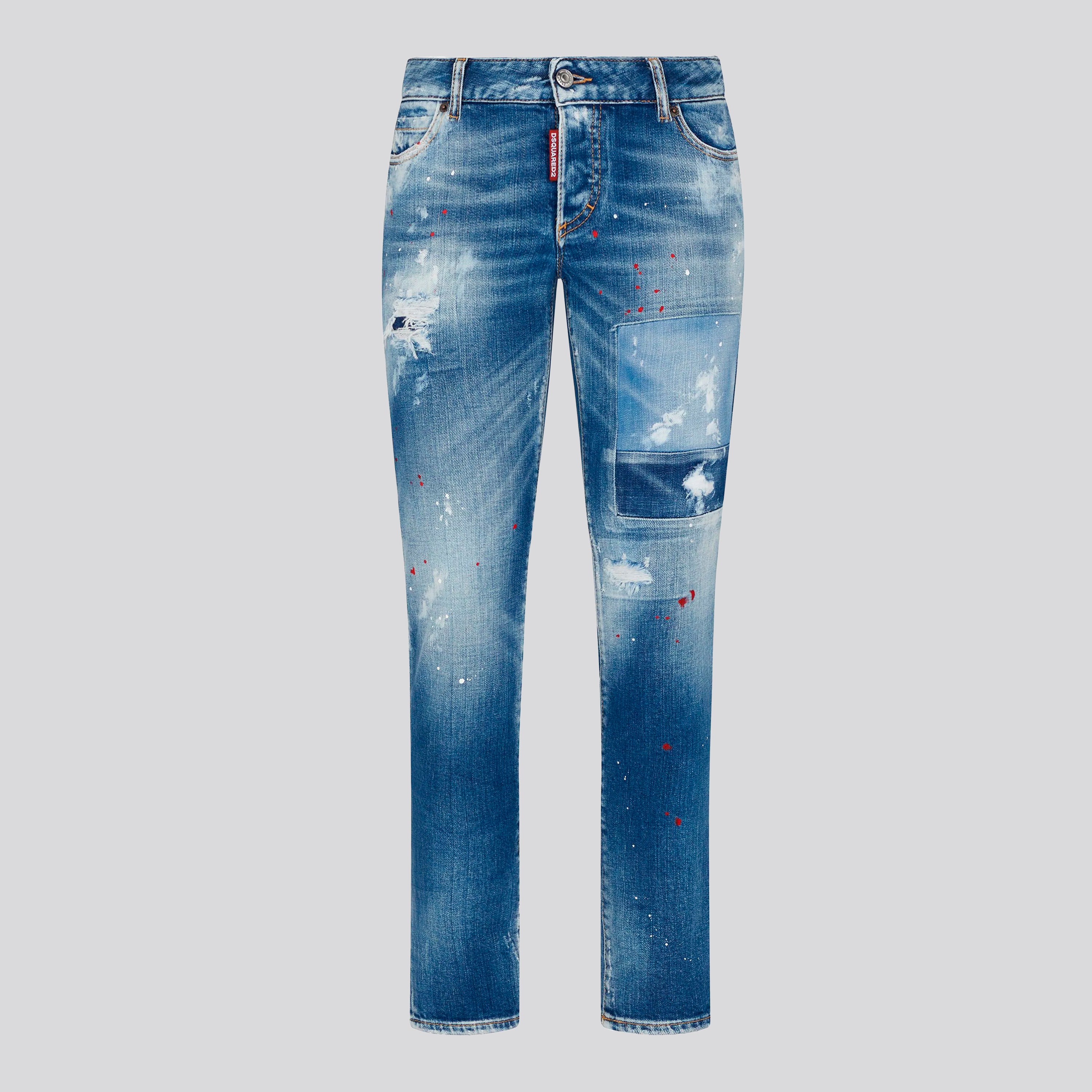 Jeans Denim Dsquared2 Jennifer Red Paint