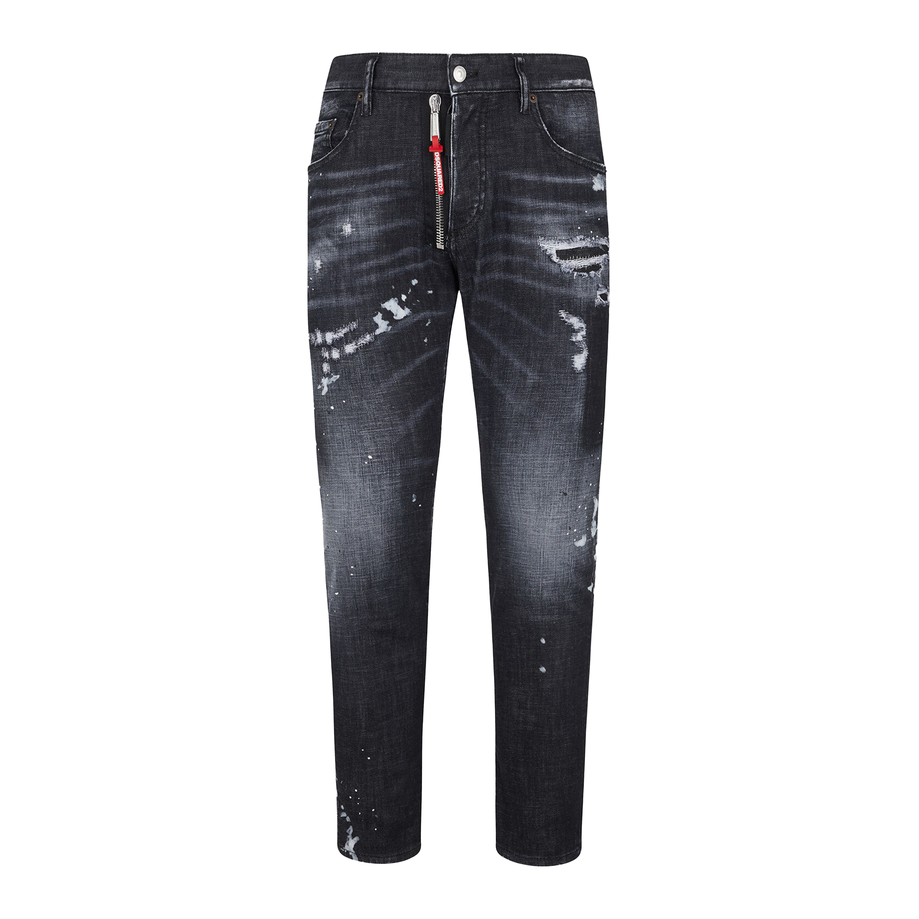 Jeans Negro Dsquared2 Skater Zip