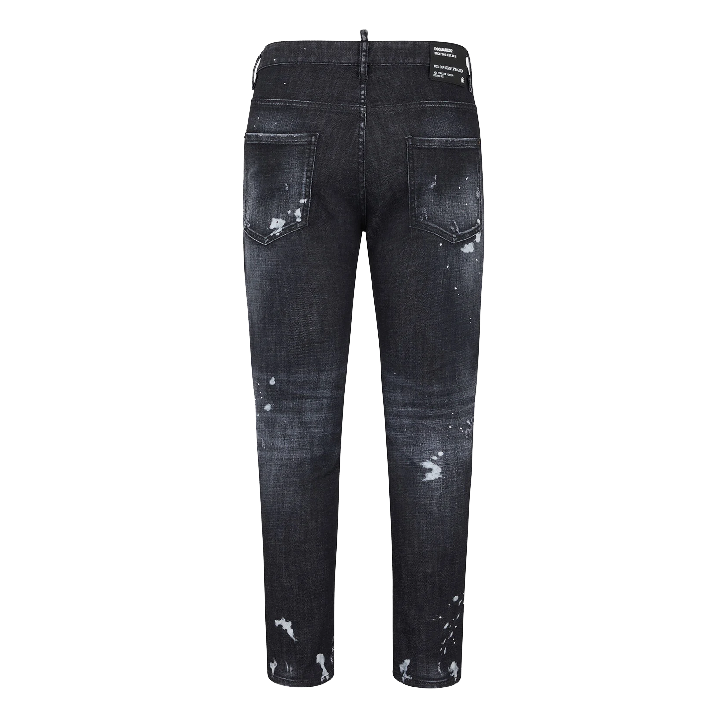 Jeans Negro Dsquared2 Skater Zip
