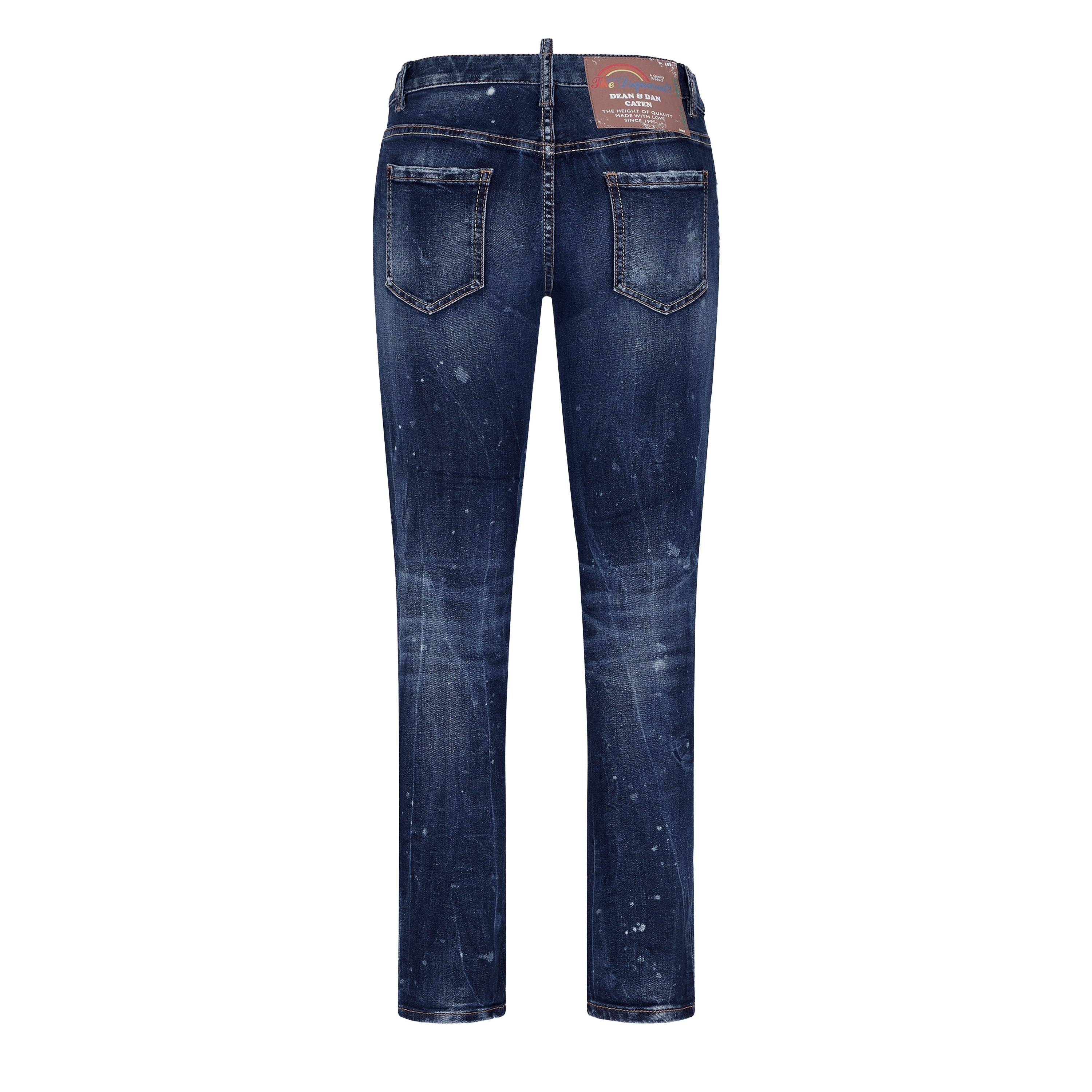 Jeans Denim Dsquared2 Medium Waist Rainbow Patch