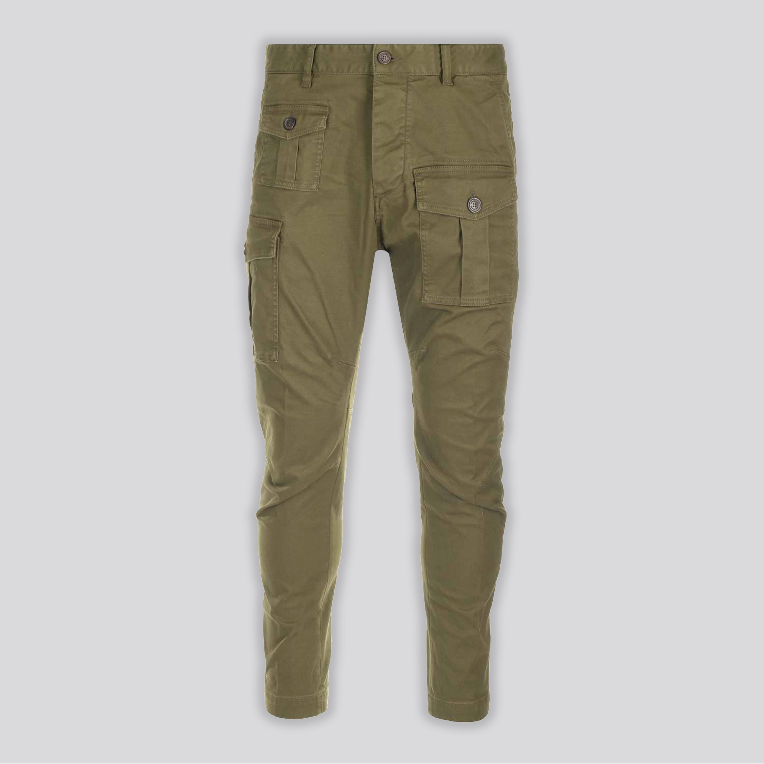 Pantalón Cargo Verde Dsquared2 Multipocket