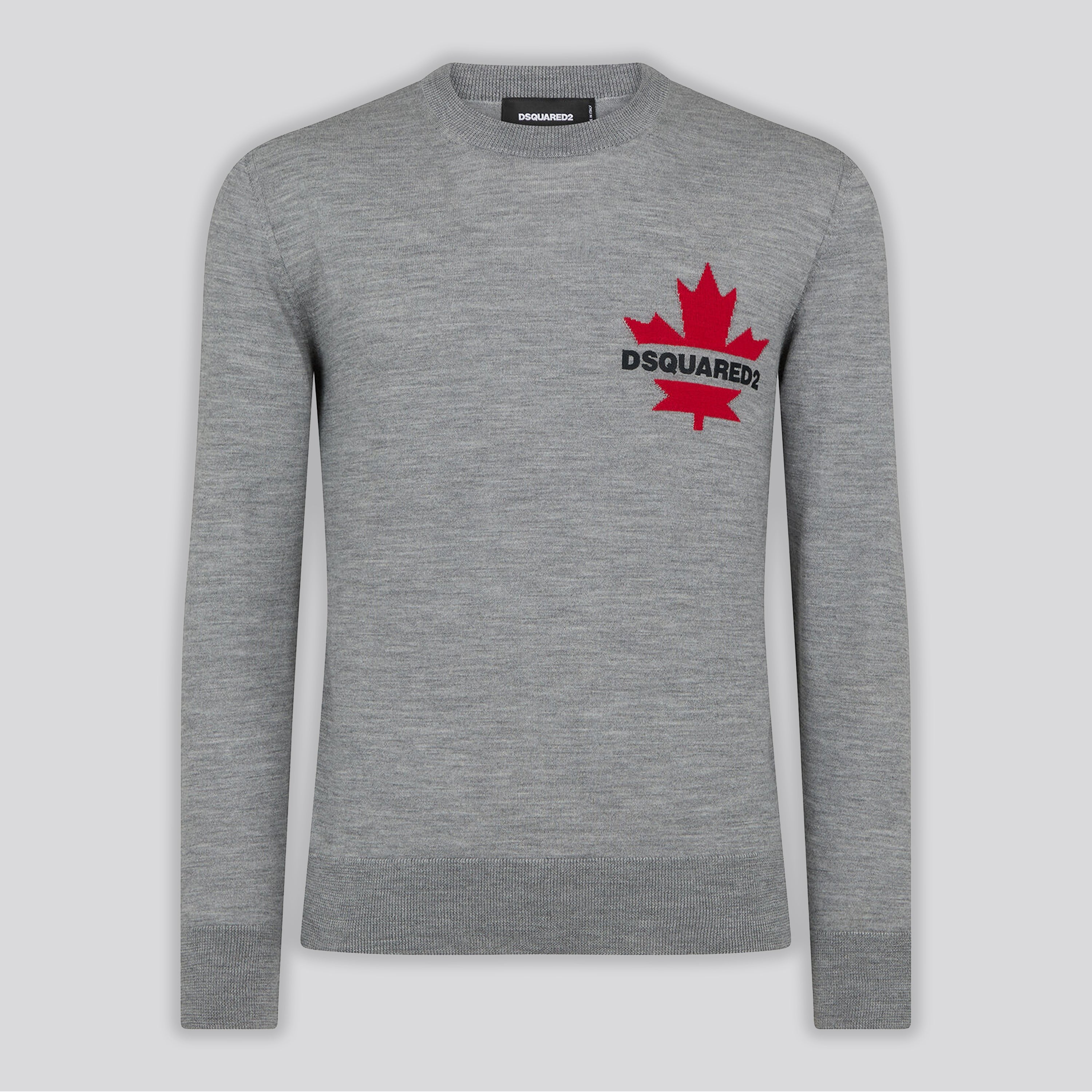 Buzo Gris Dsquared2 Leaf Logo