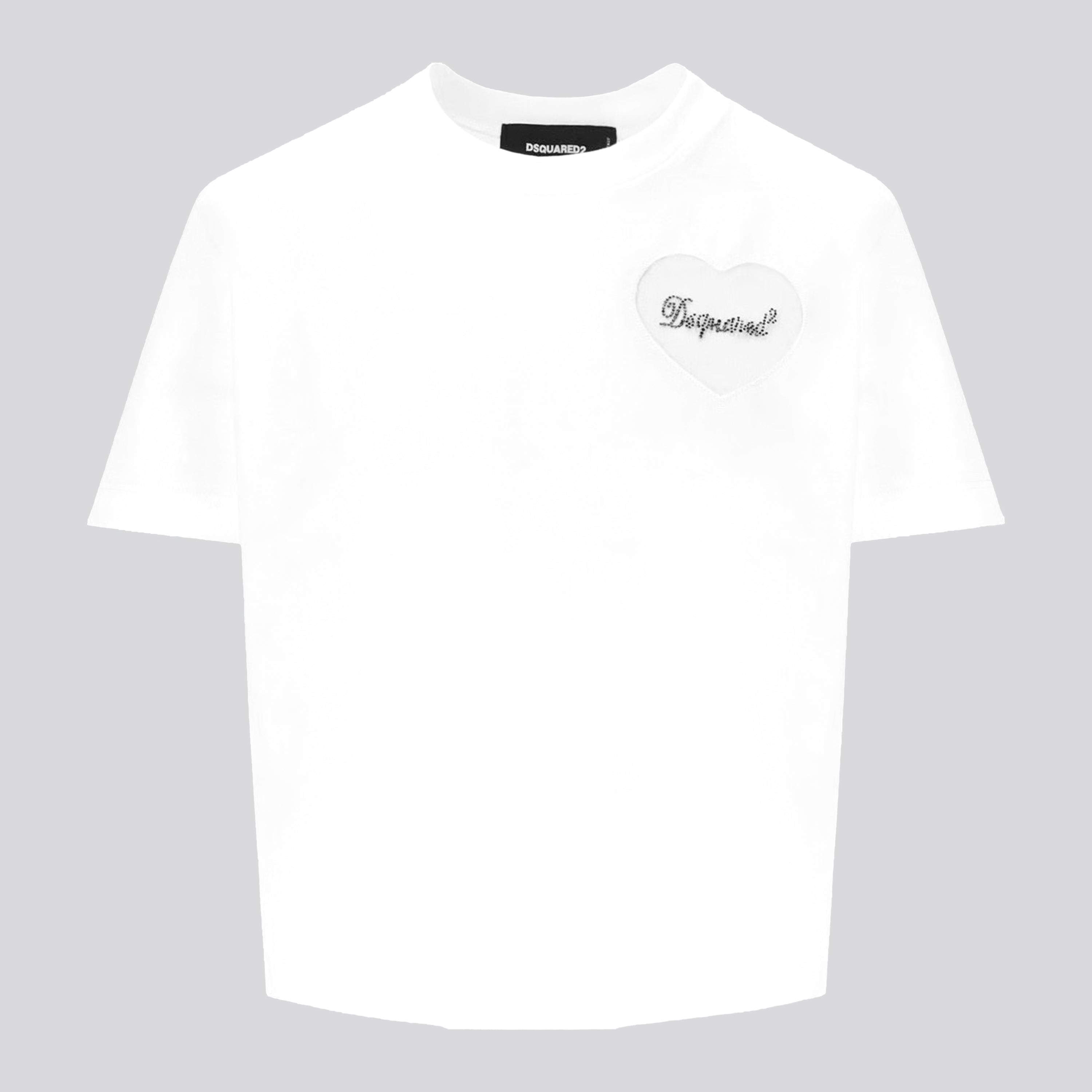 Camiseta Blanca Dsquared2 Heart Logo