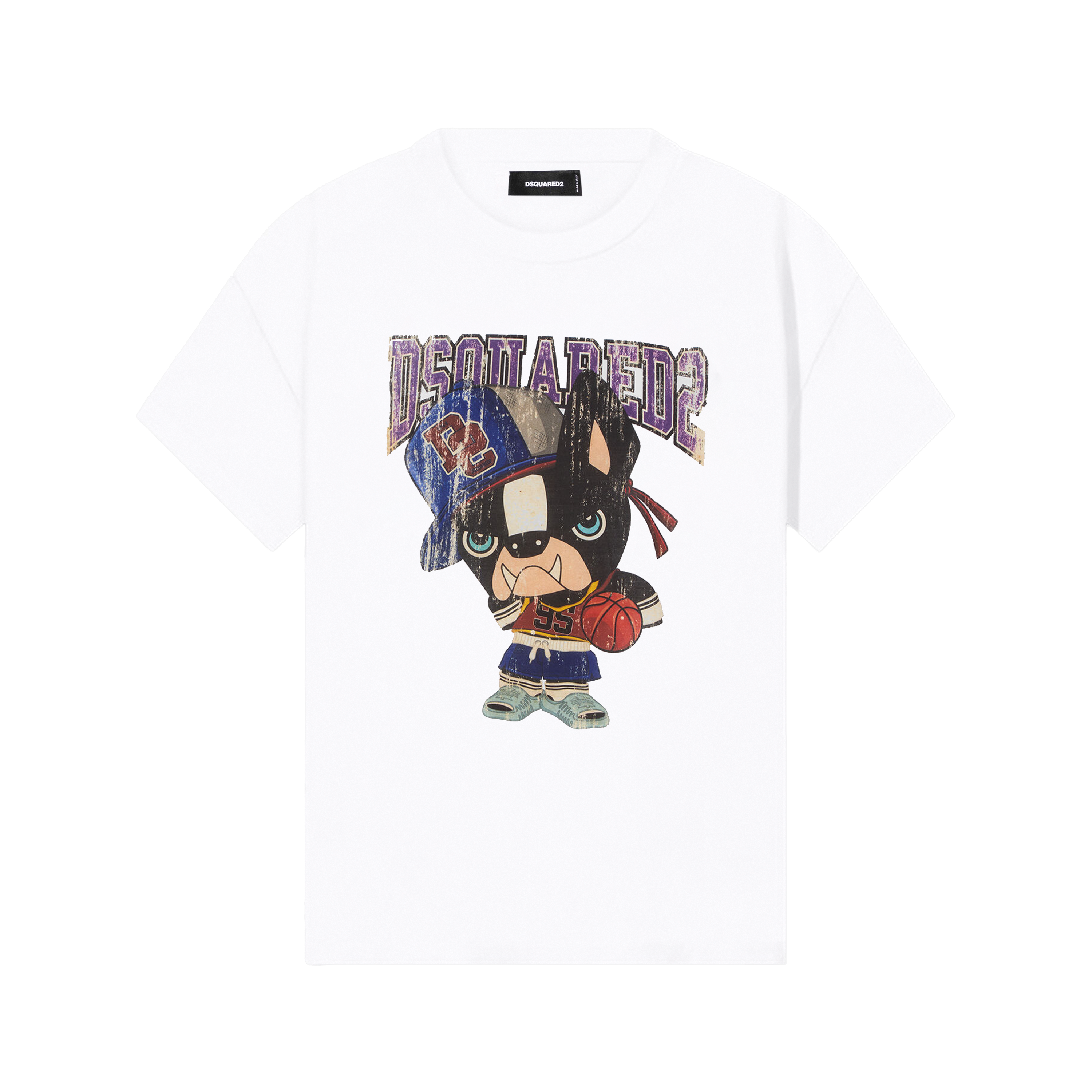 Camiseta Blanca Dsquared2 Box Dog