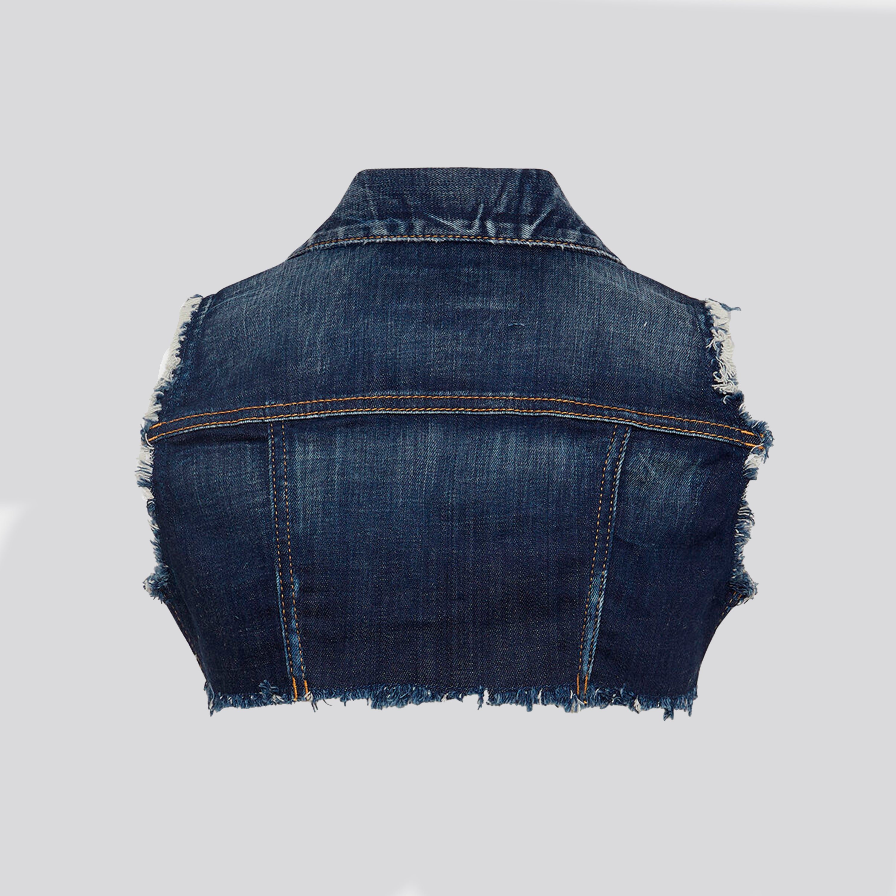 Chaleco Denim Dsquared2 Cropped